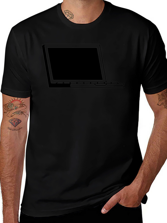 Laptop Graphic Black T-Shirt