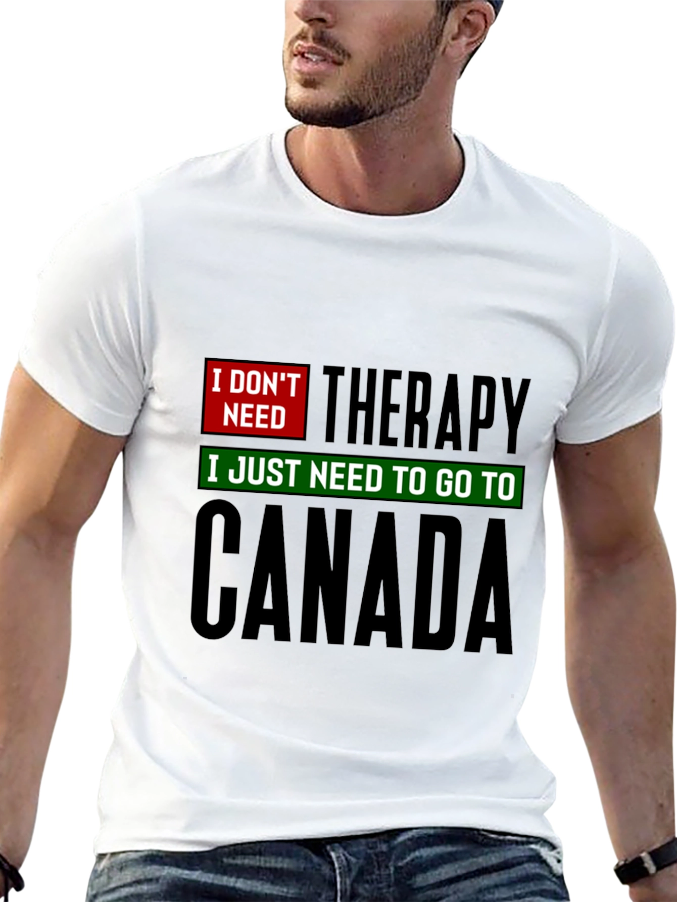 Canada Therapy T-Shirt - Funny Graphic Tee