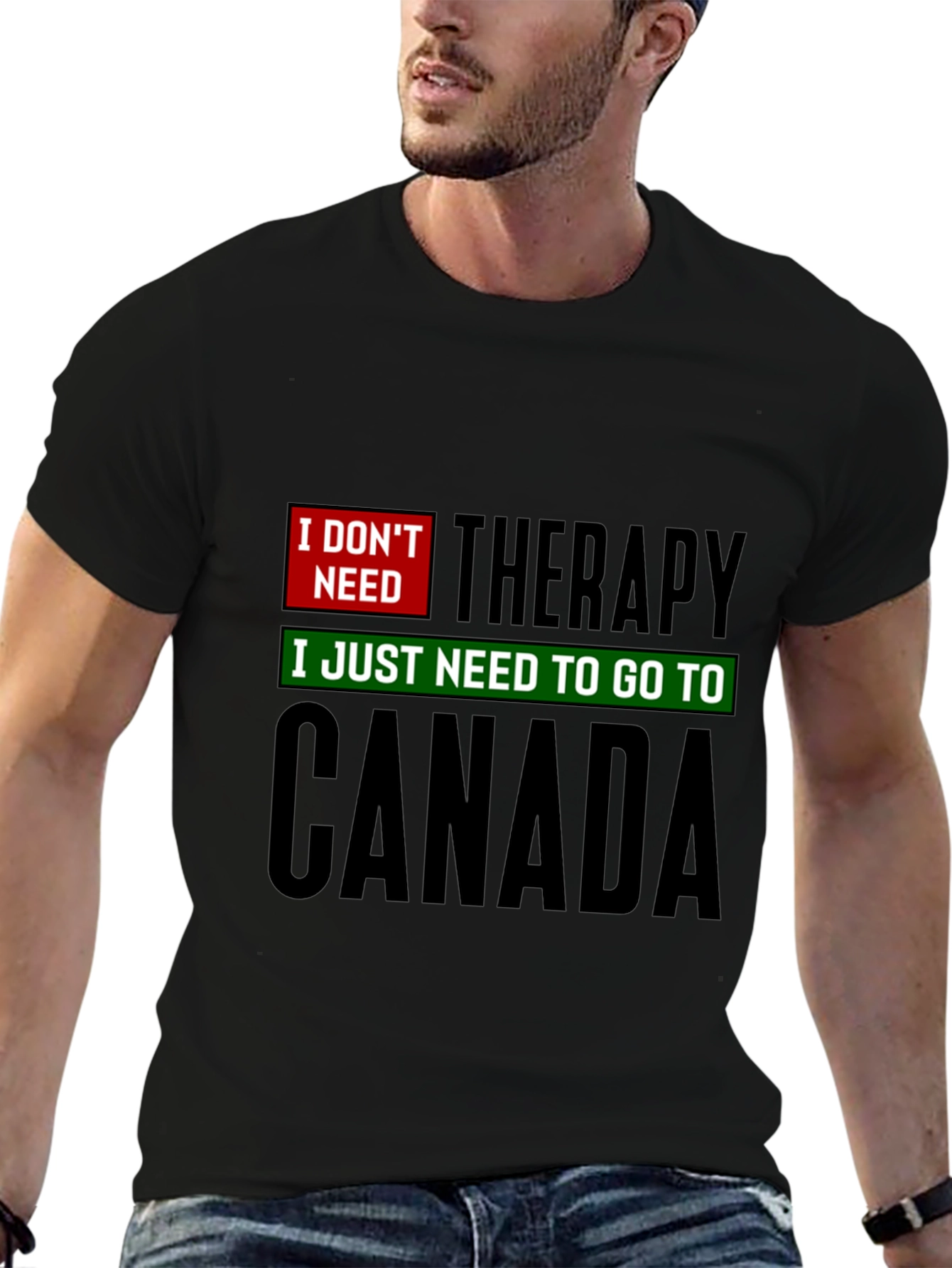 Canada Therapy T-Shirt - Funny Graphic Tee