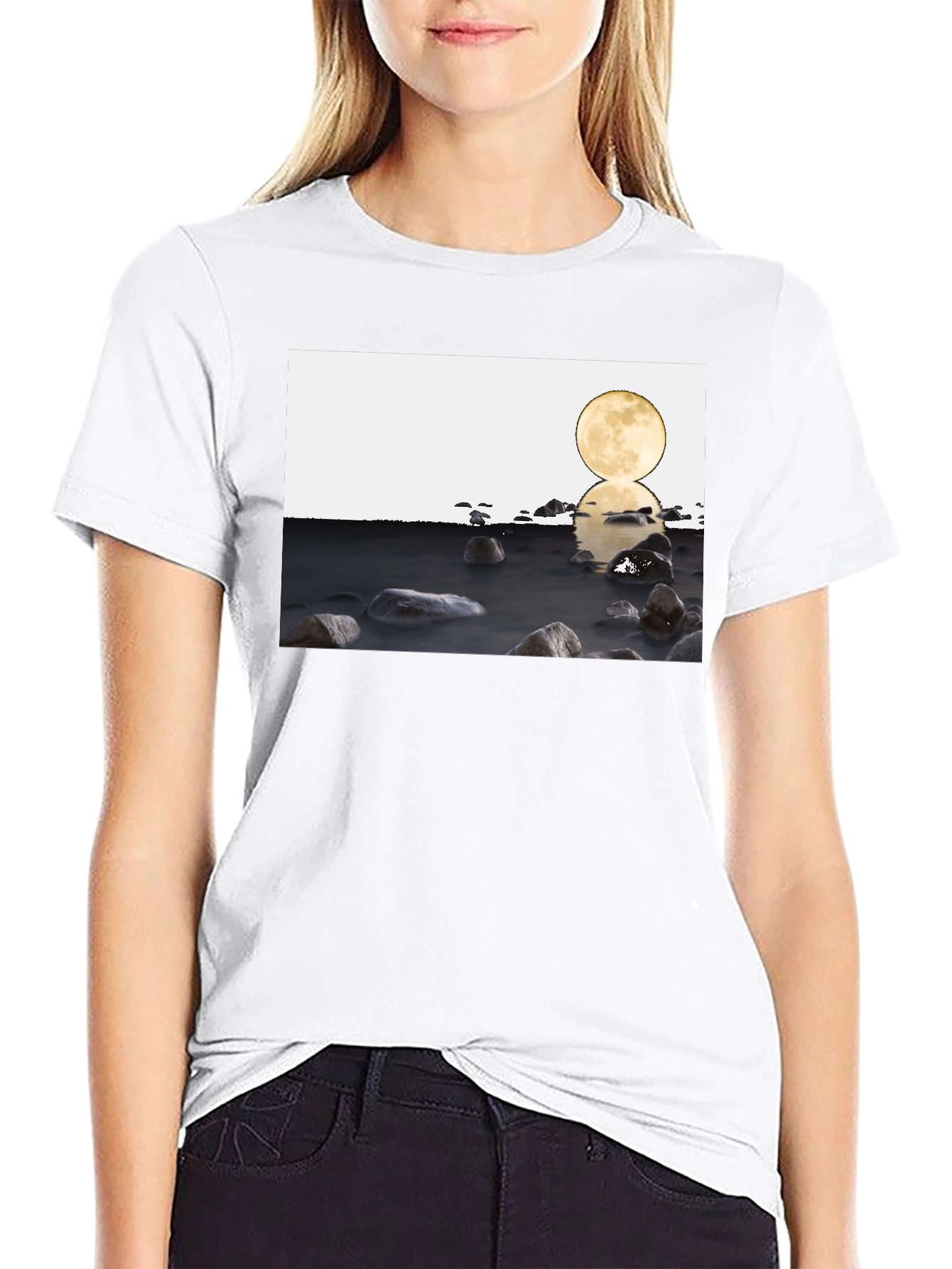 Lunar Reflections Graphic Tee - Modern Unisex Fit