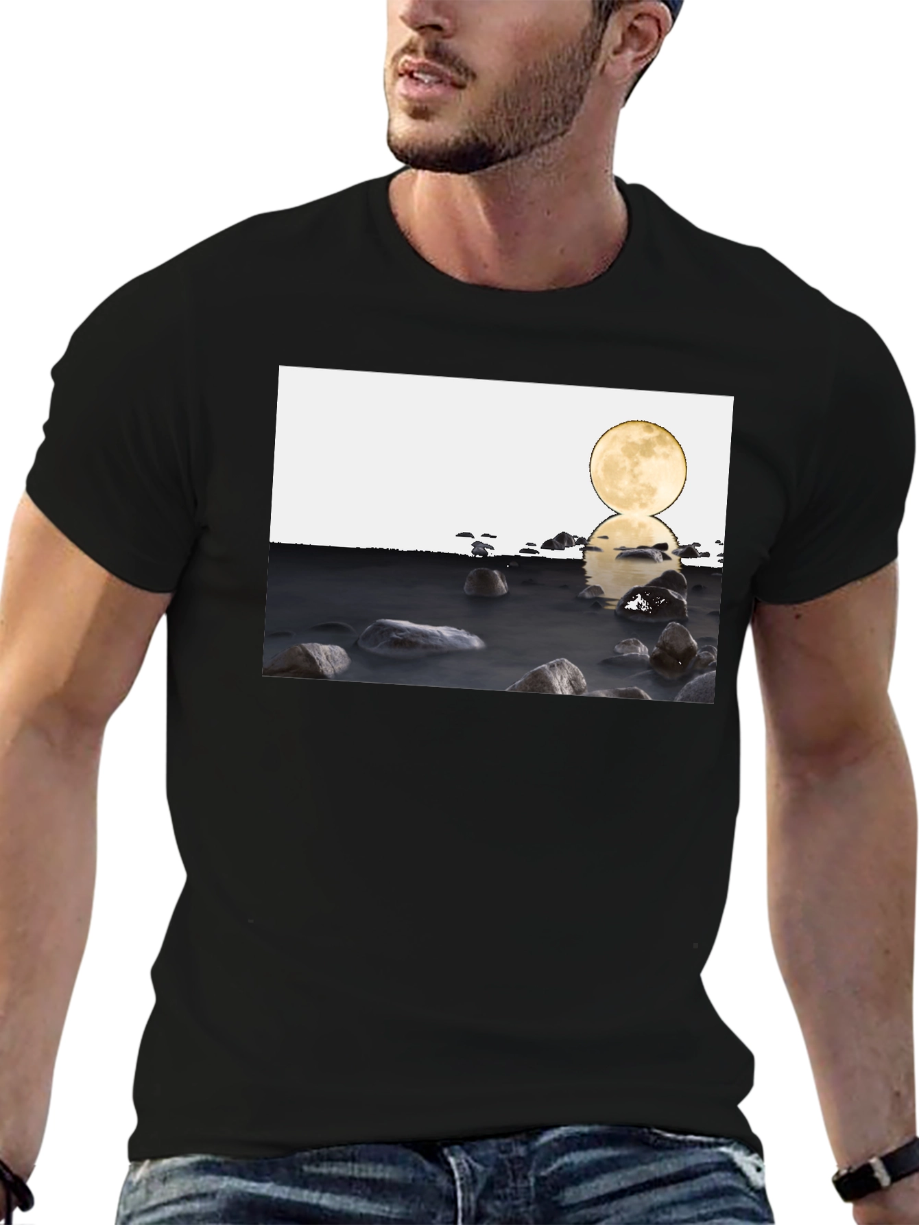 Lunar Reflections Graphic Tee - Modern Unisex Fit