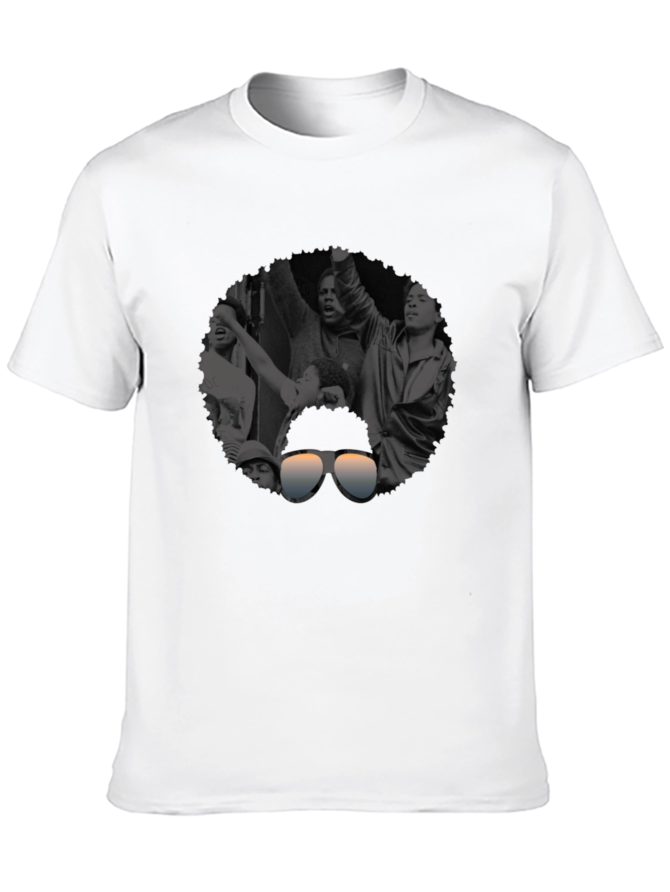 Retro Black & White Graphic Tee