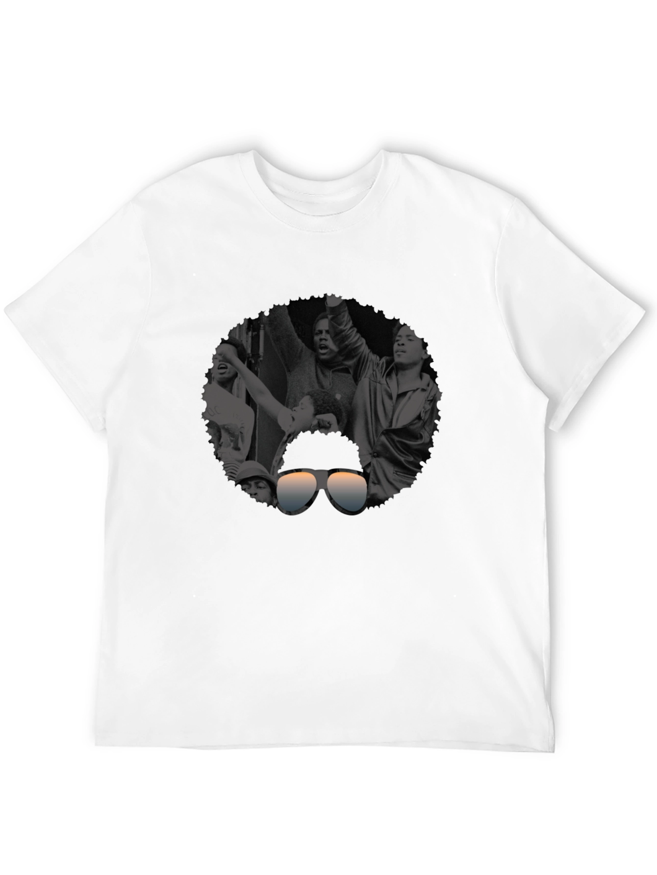 Retro Black & White Graphic Tee