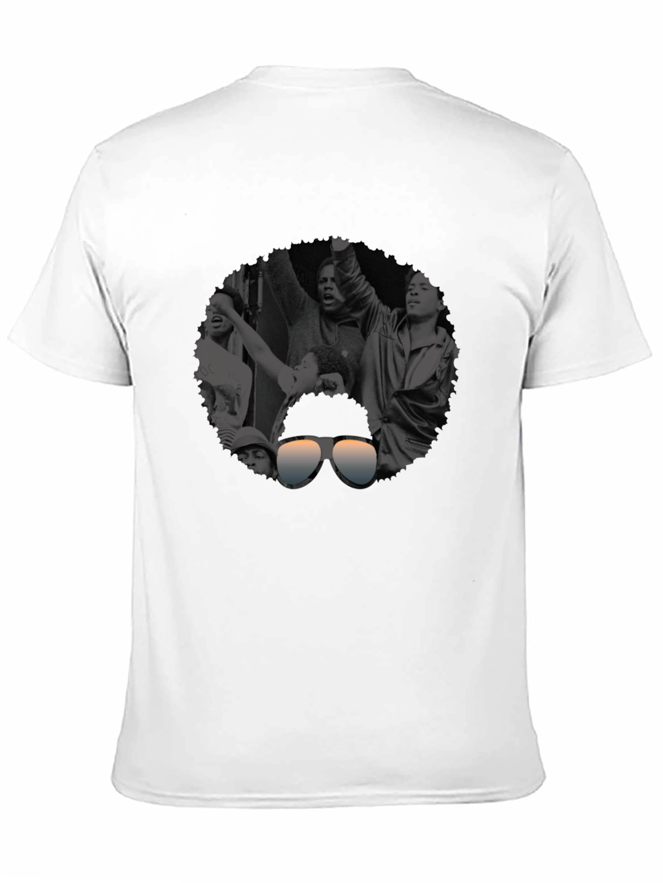 Retro Black & White Graphic Tee
