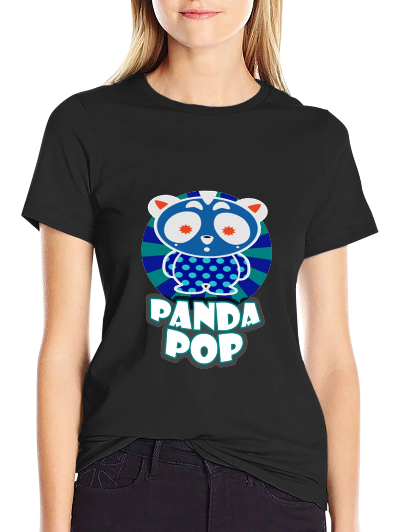 Panda Pop Graphic T-Shirt - Fun Design