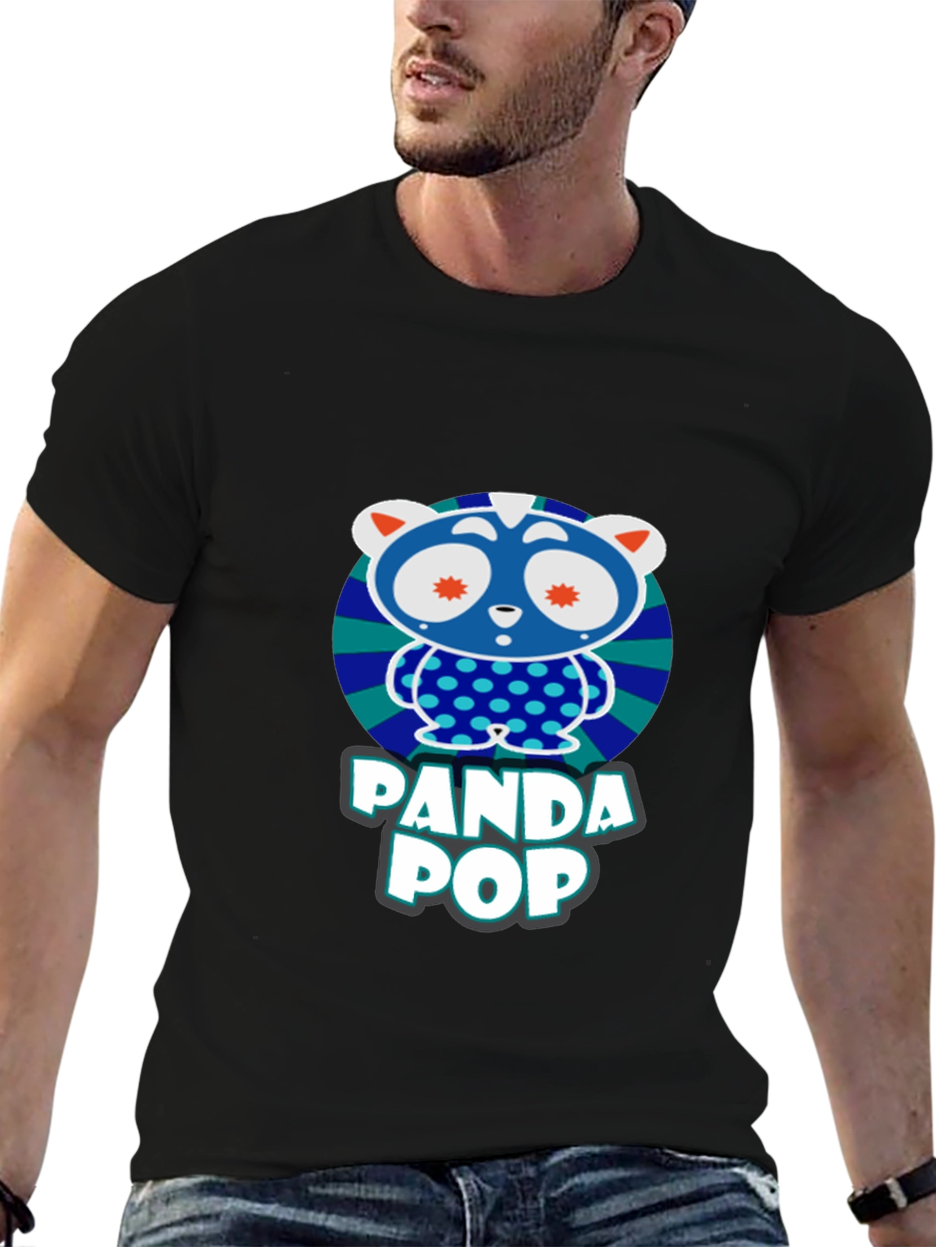 Panda Pop Graphic T-Shirt - Fun Design
