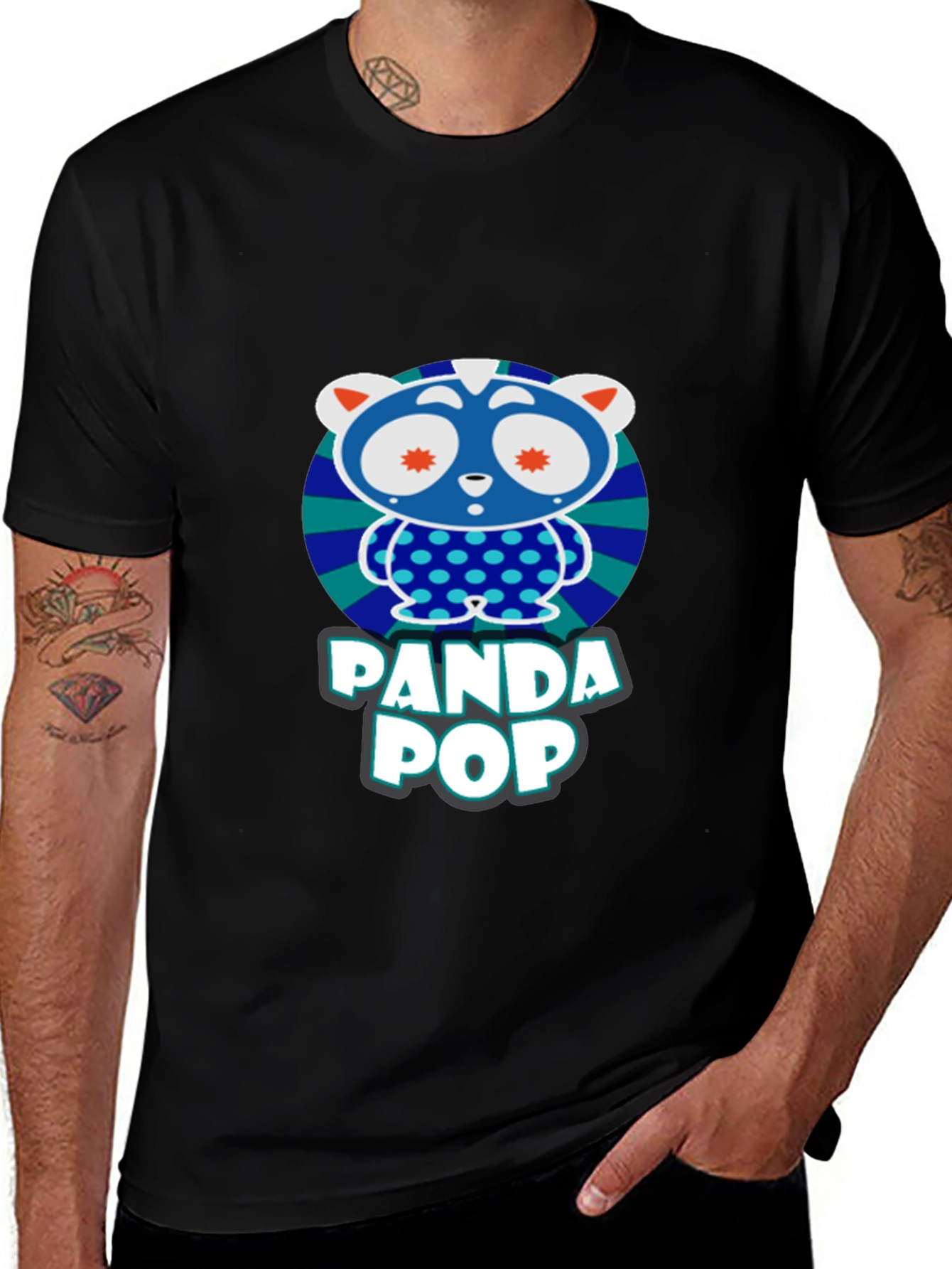 Panda Pop Graphic T-Shirt - Fun Design