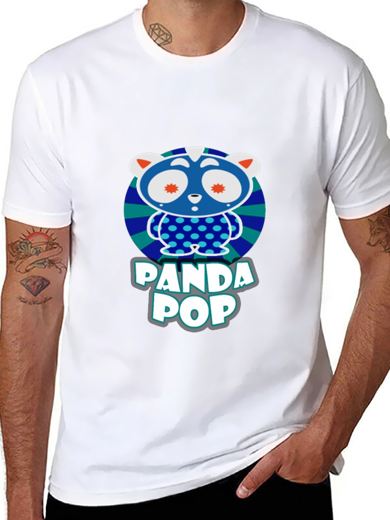 Panda Pop Graphic T-Shirt - Fun Design
