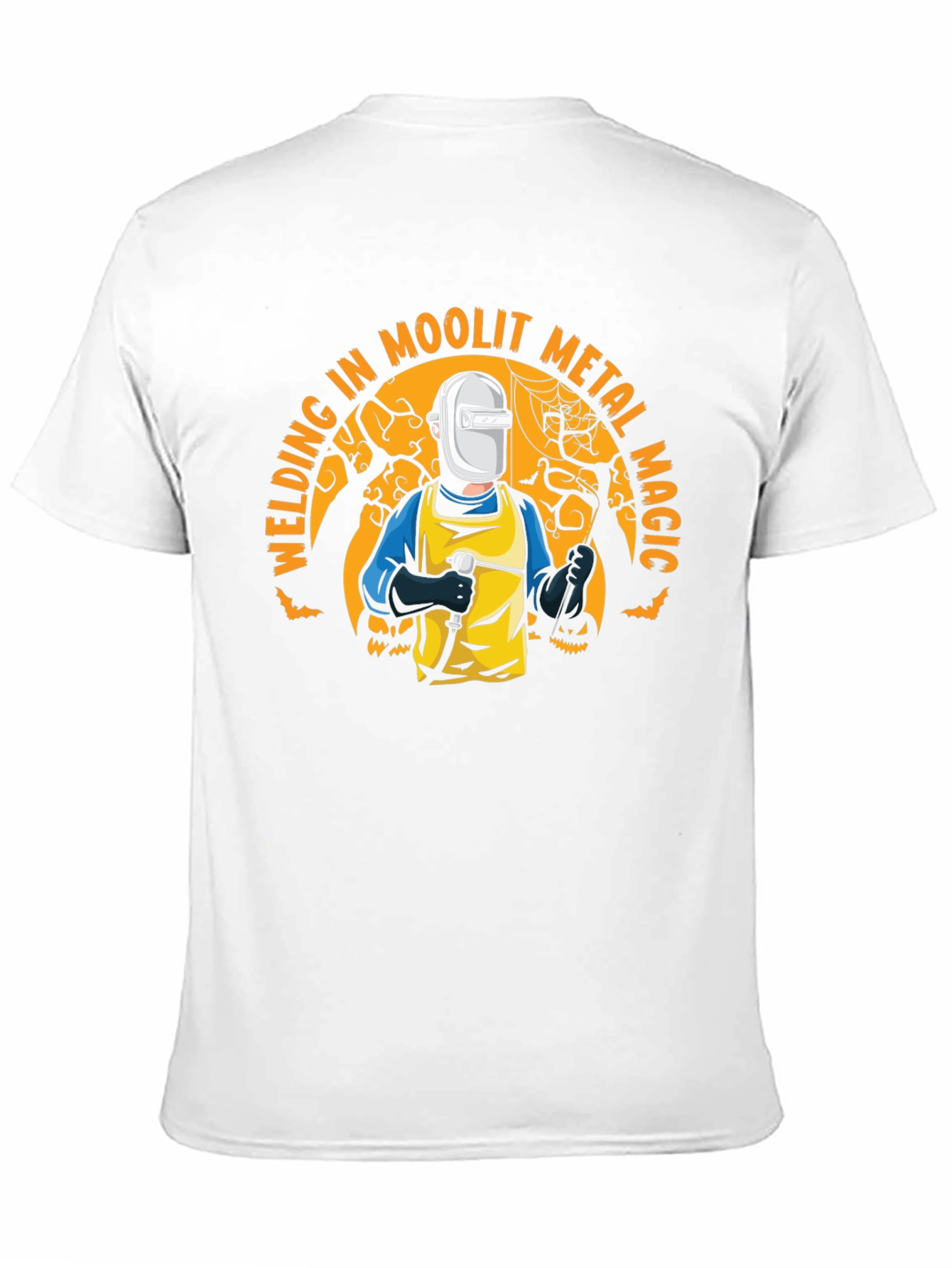 Welding in Moolit Metal Magic Halloween T-Shirt