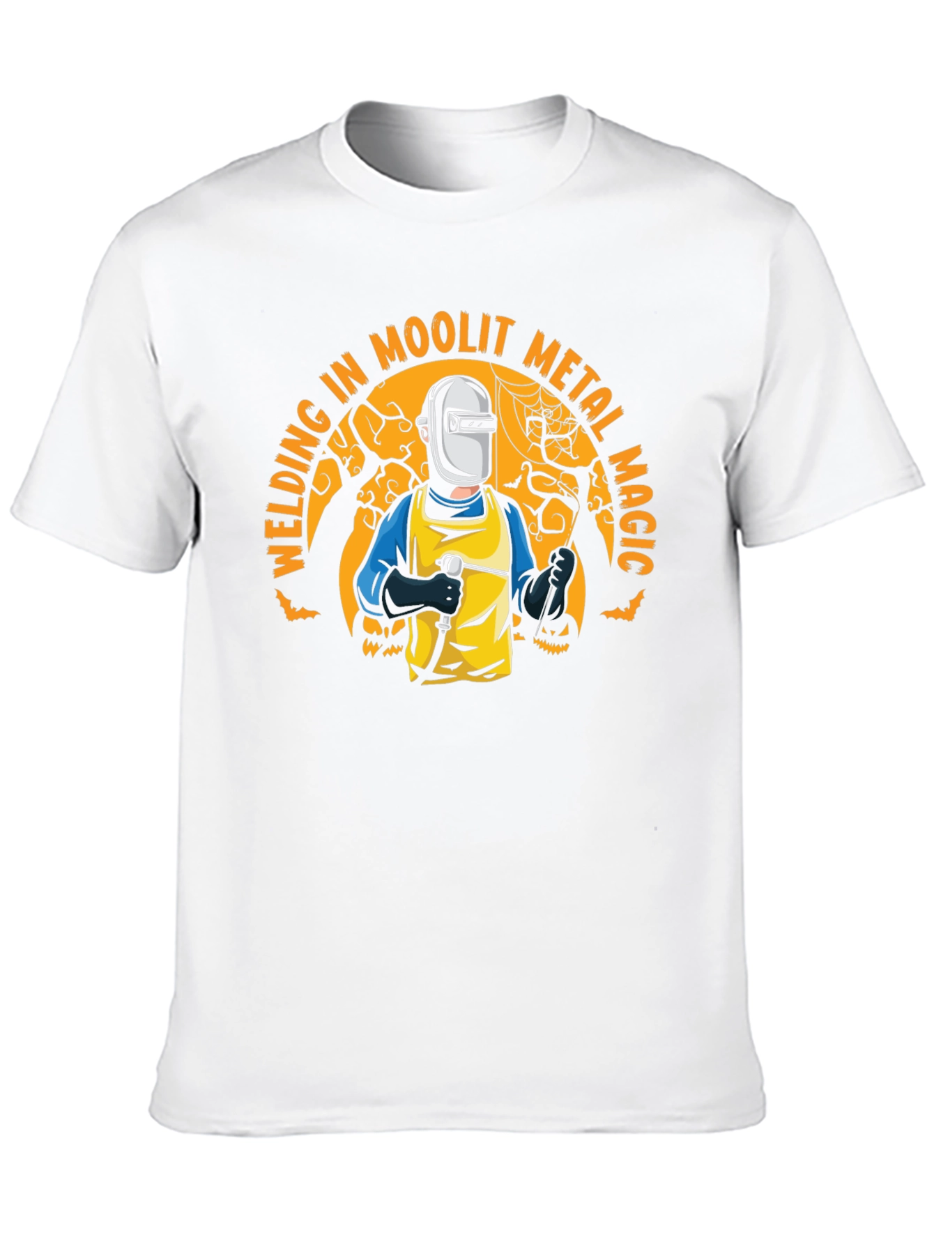 Welding in Moolit Metal Magic Halloween T-Shirt