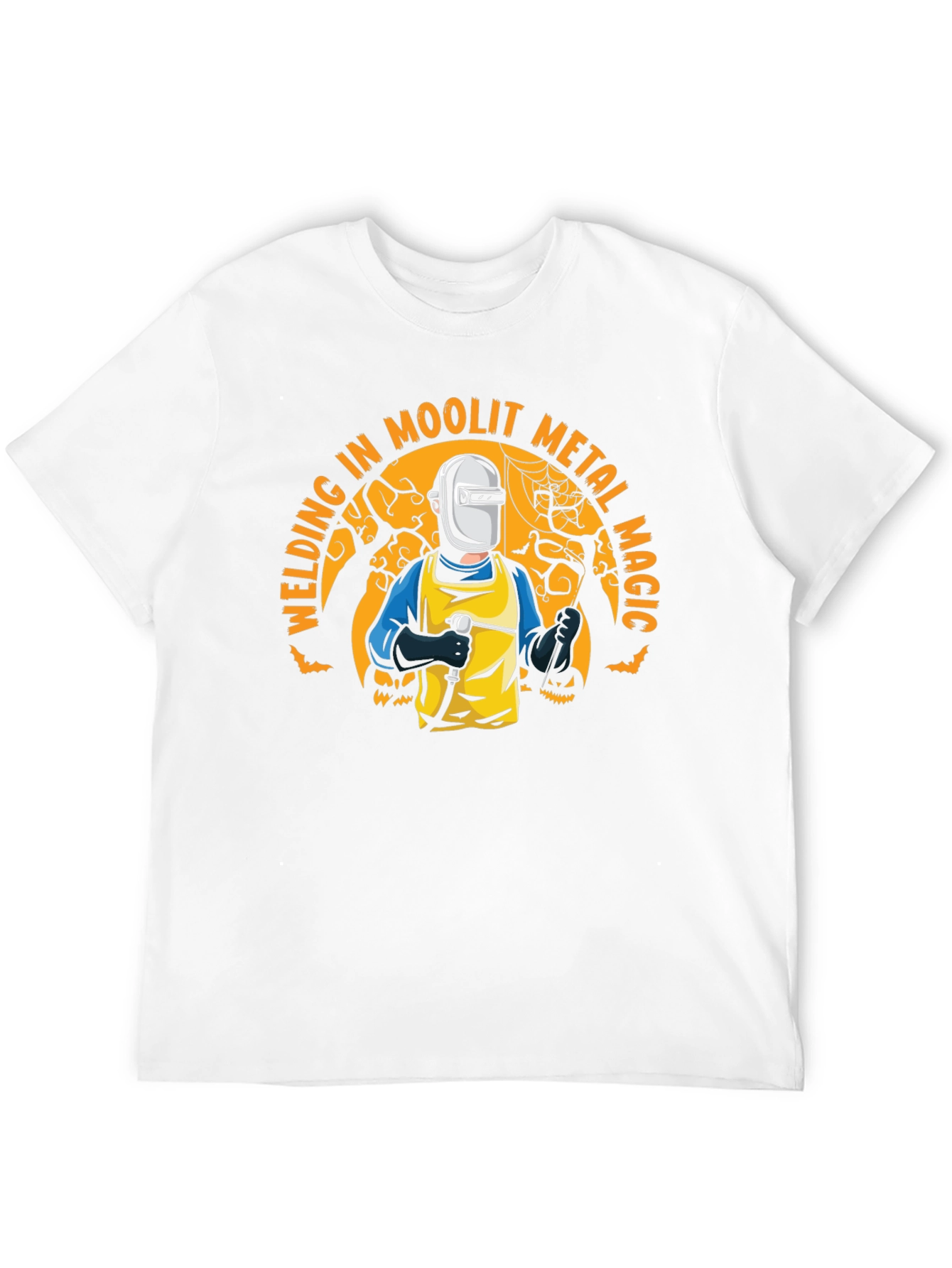Welding in Moolit Metal Magic Halloween T-Shirt