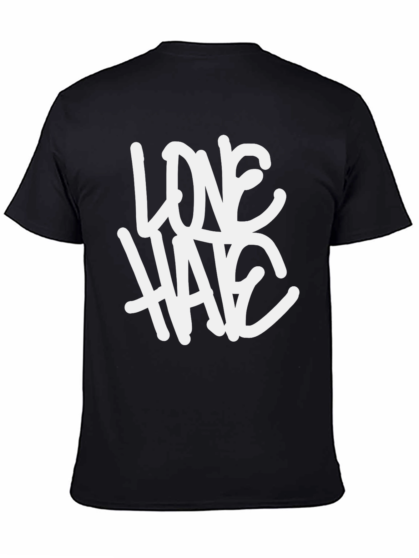 Love Hate Graphic Tee - Black
