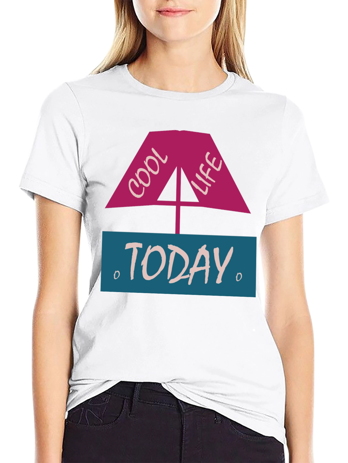 Cool Life Today Graphic Tee - Black Casual T-Shirt