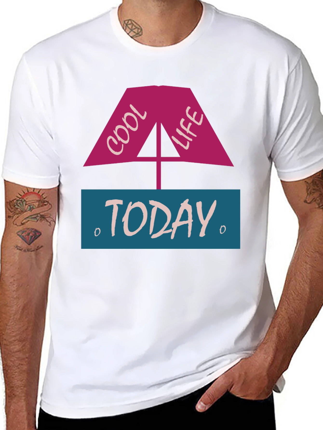 Cool Life Today Graphic Tee - Black Casual T-Shirt