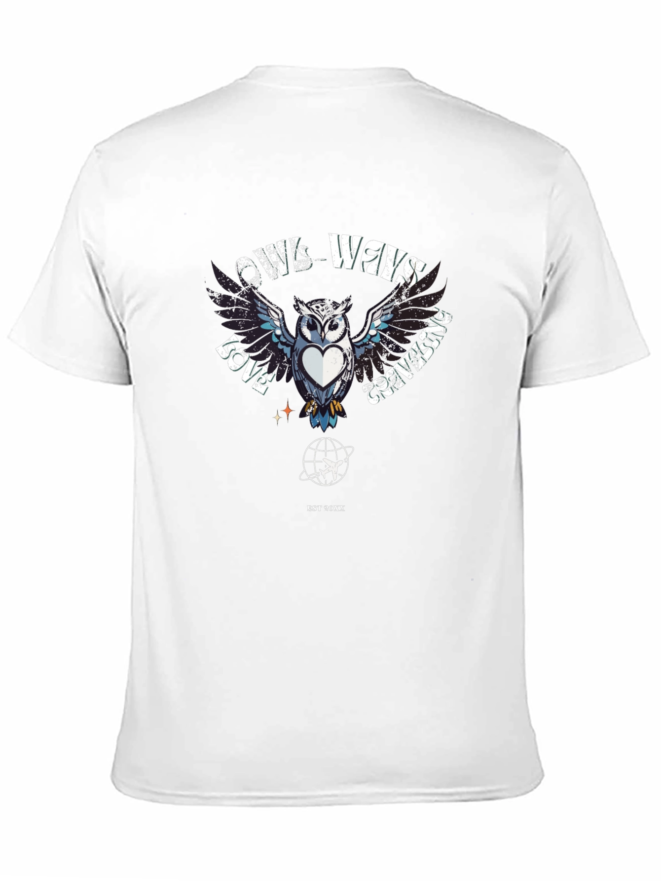 Owls Ways Love Traveling Black T-Shirt