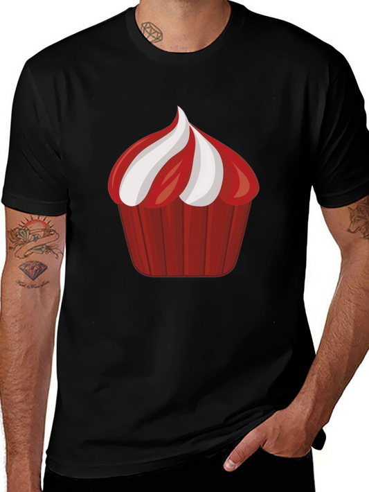 Cupcake Graphic Black Tee Shirt