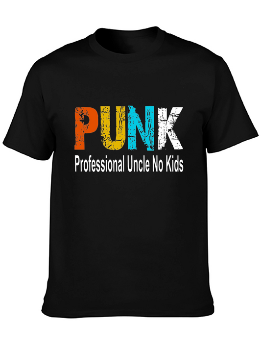 PUNK Uncle Graphic T-Shirt - Black Cotton Tee