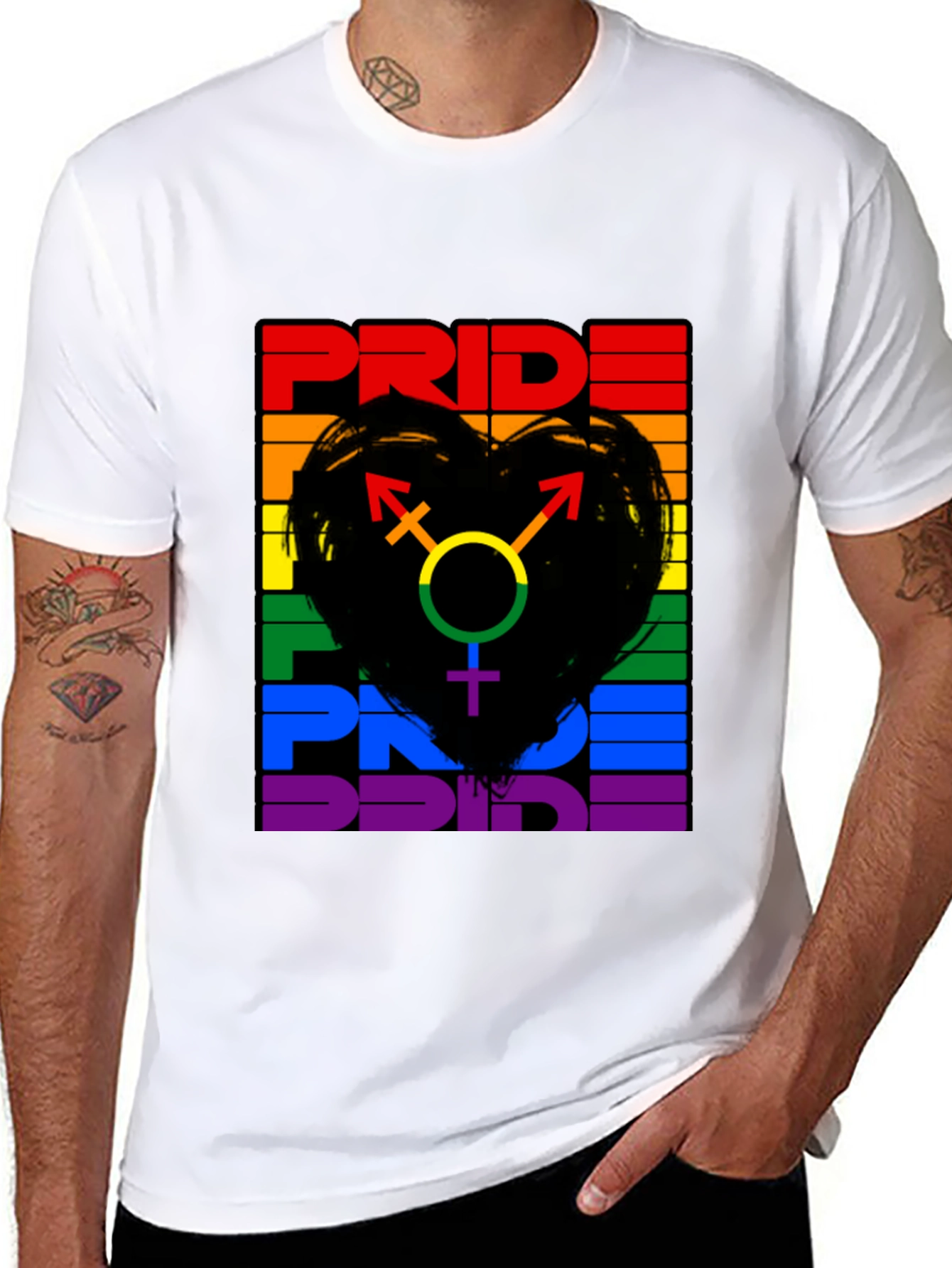 Pride Rainbow Graphic Tee