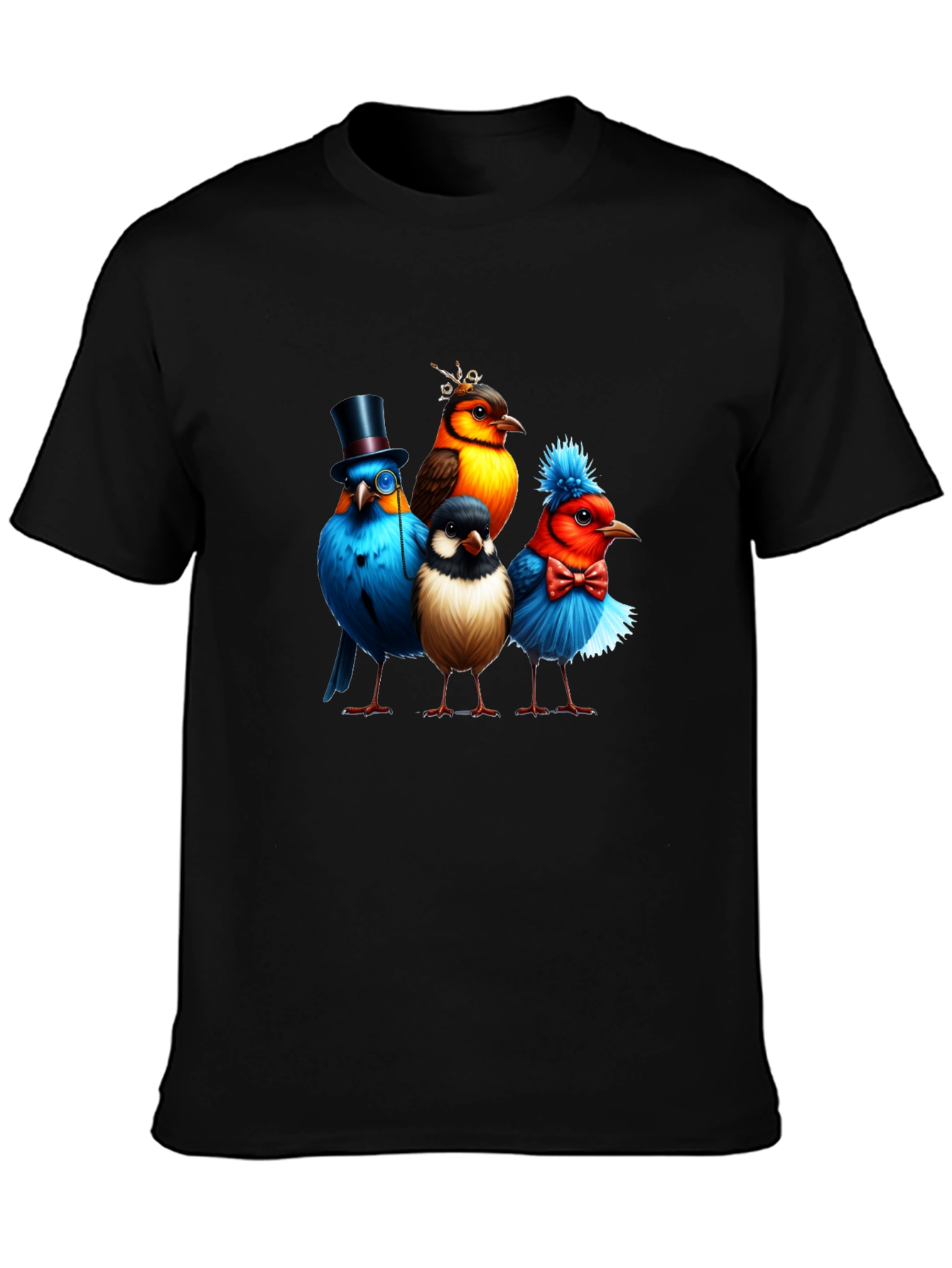 Birds in Hats Graphic Tee
