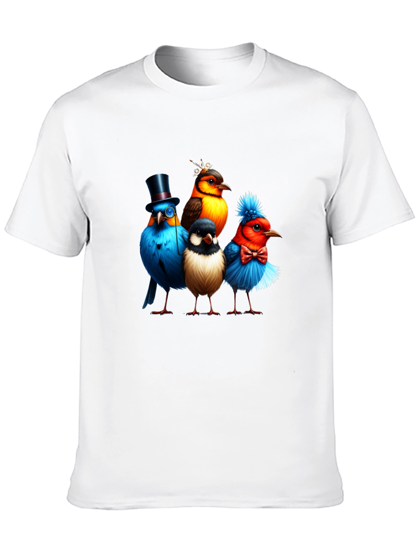 Birds in Hats Graphic Tee