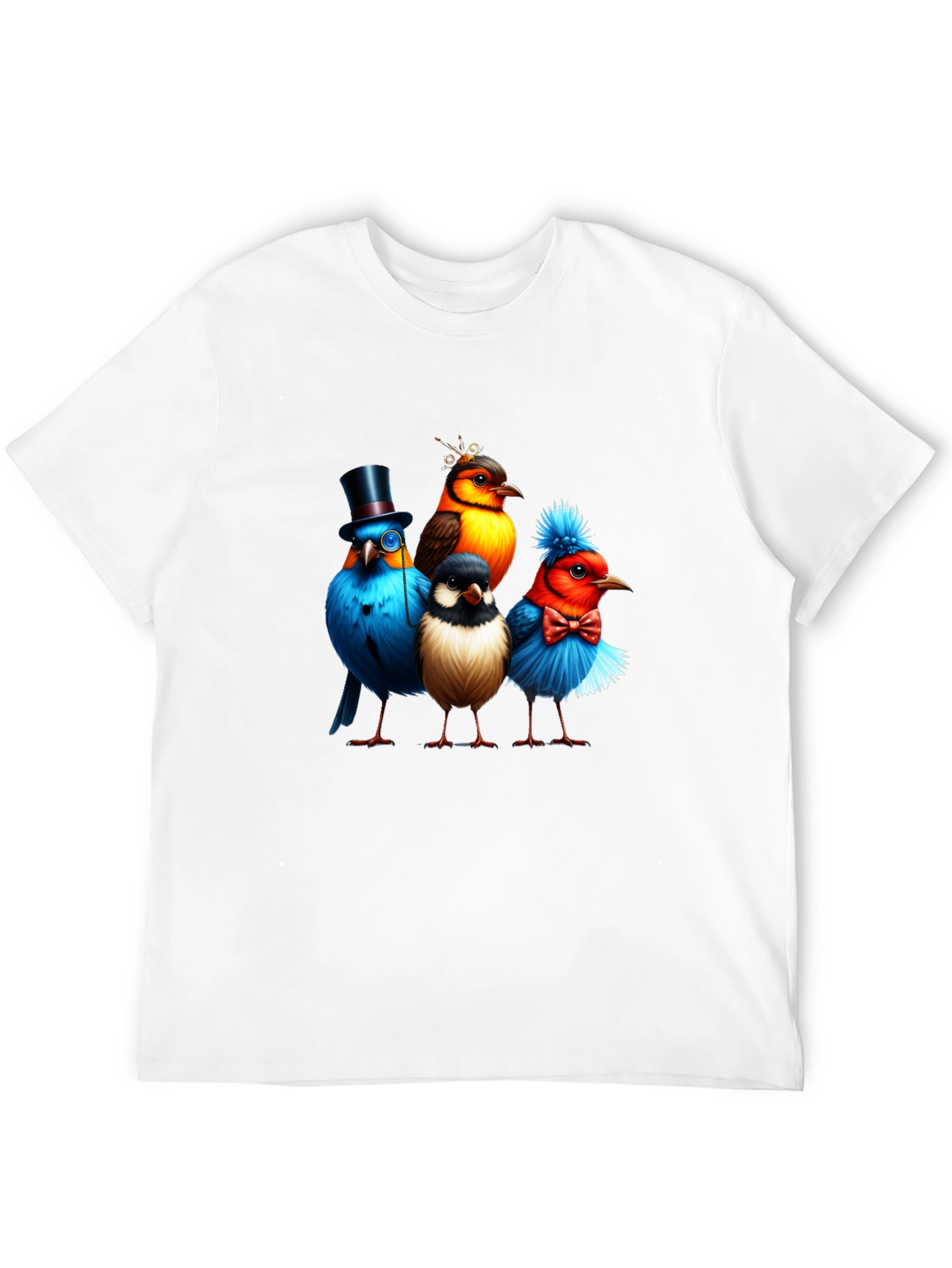 Birds in Hats Graphic Tee