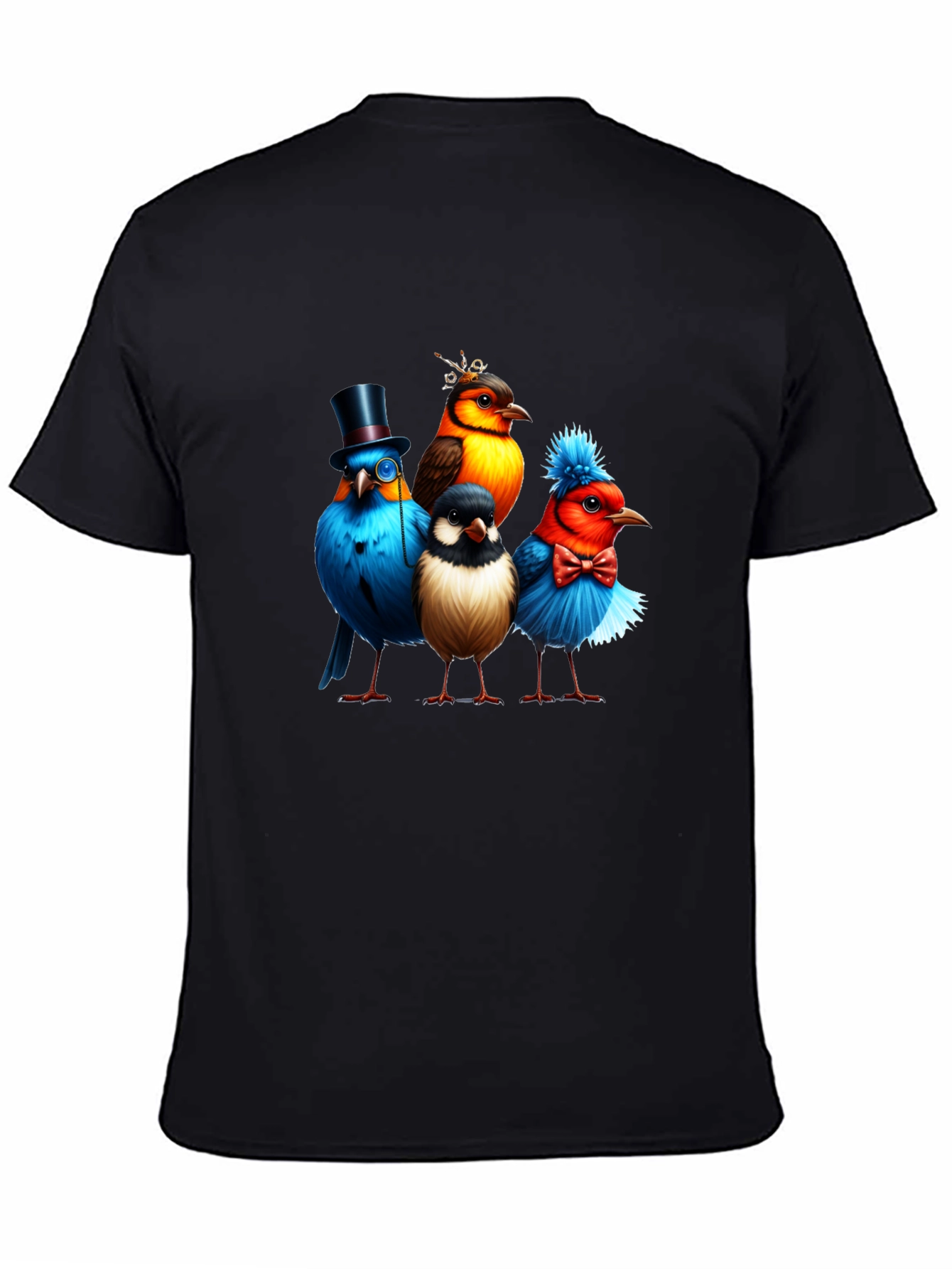 Birds in Hats Graphic Tee