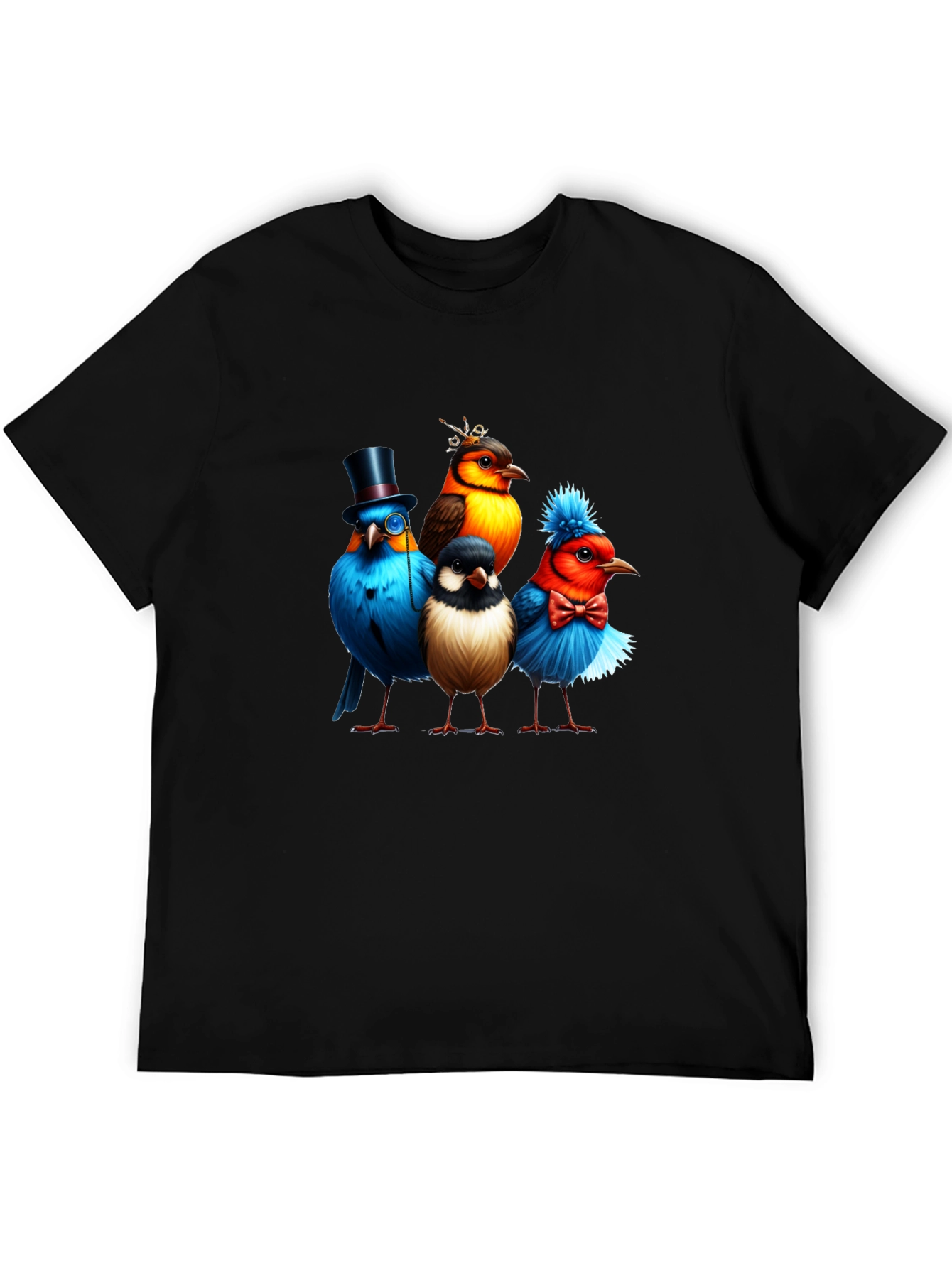 Birds in Hats Graphic Tee