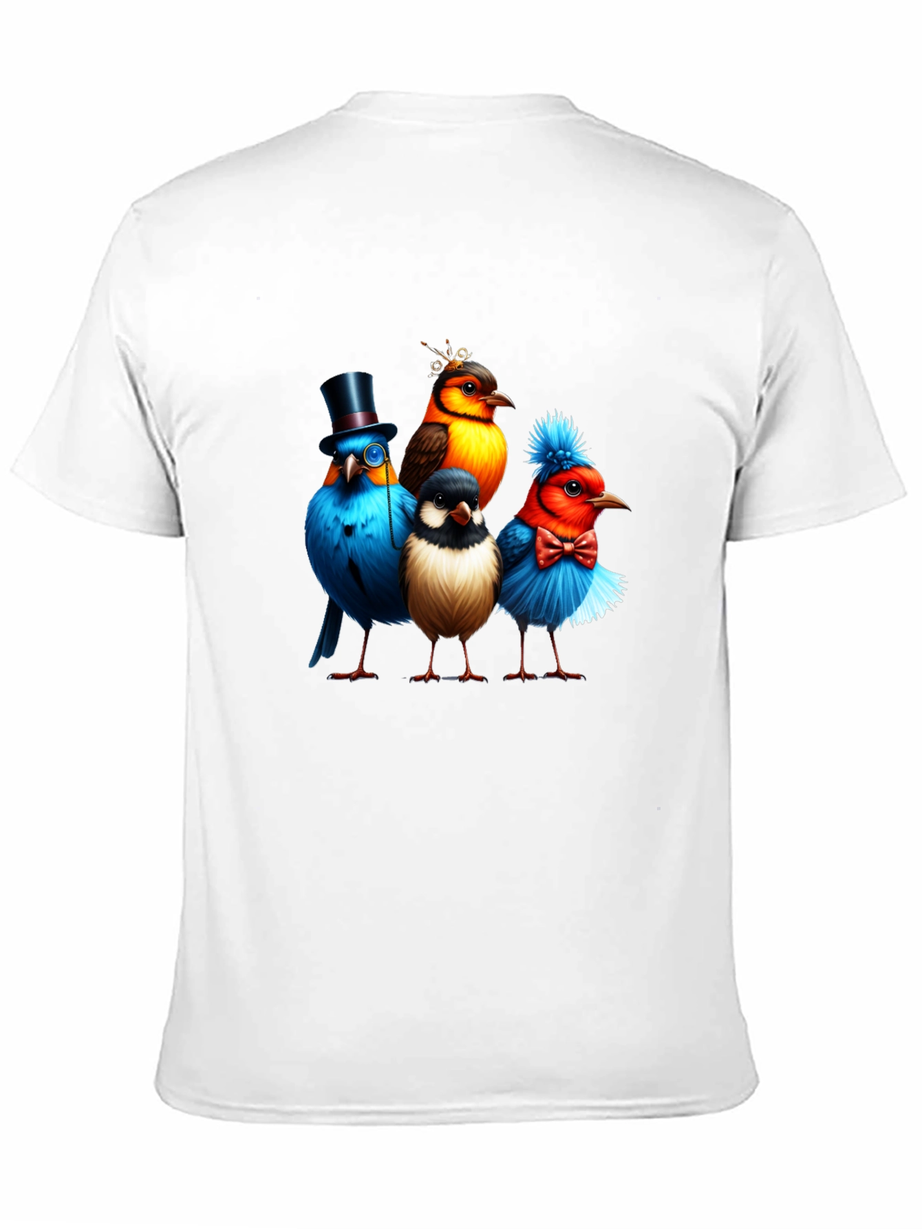 Birds in Hats Graphic Tee