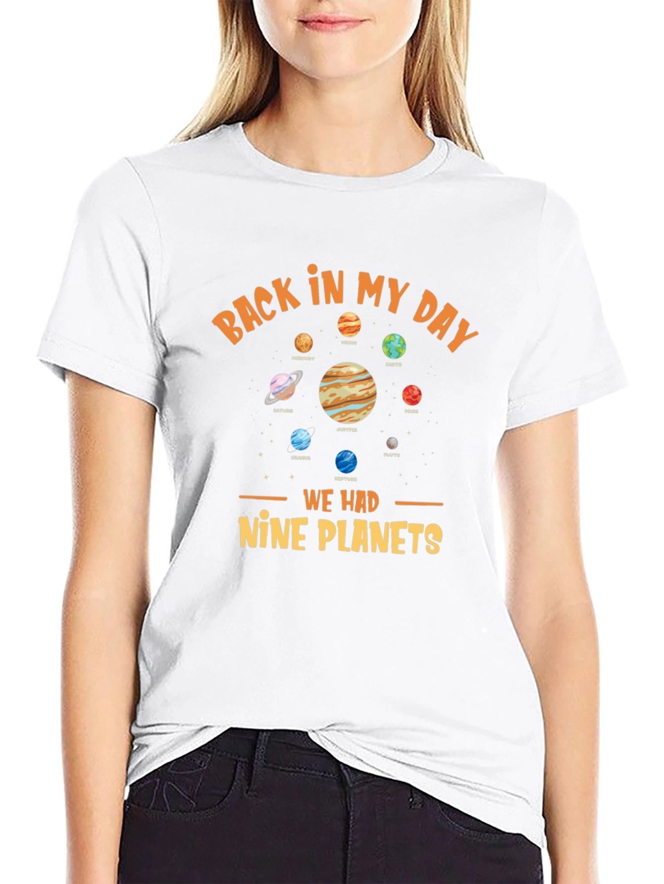 Back In My Day Nine Planets Graphic Tee