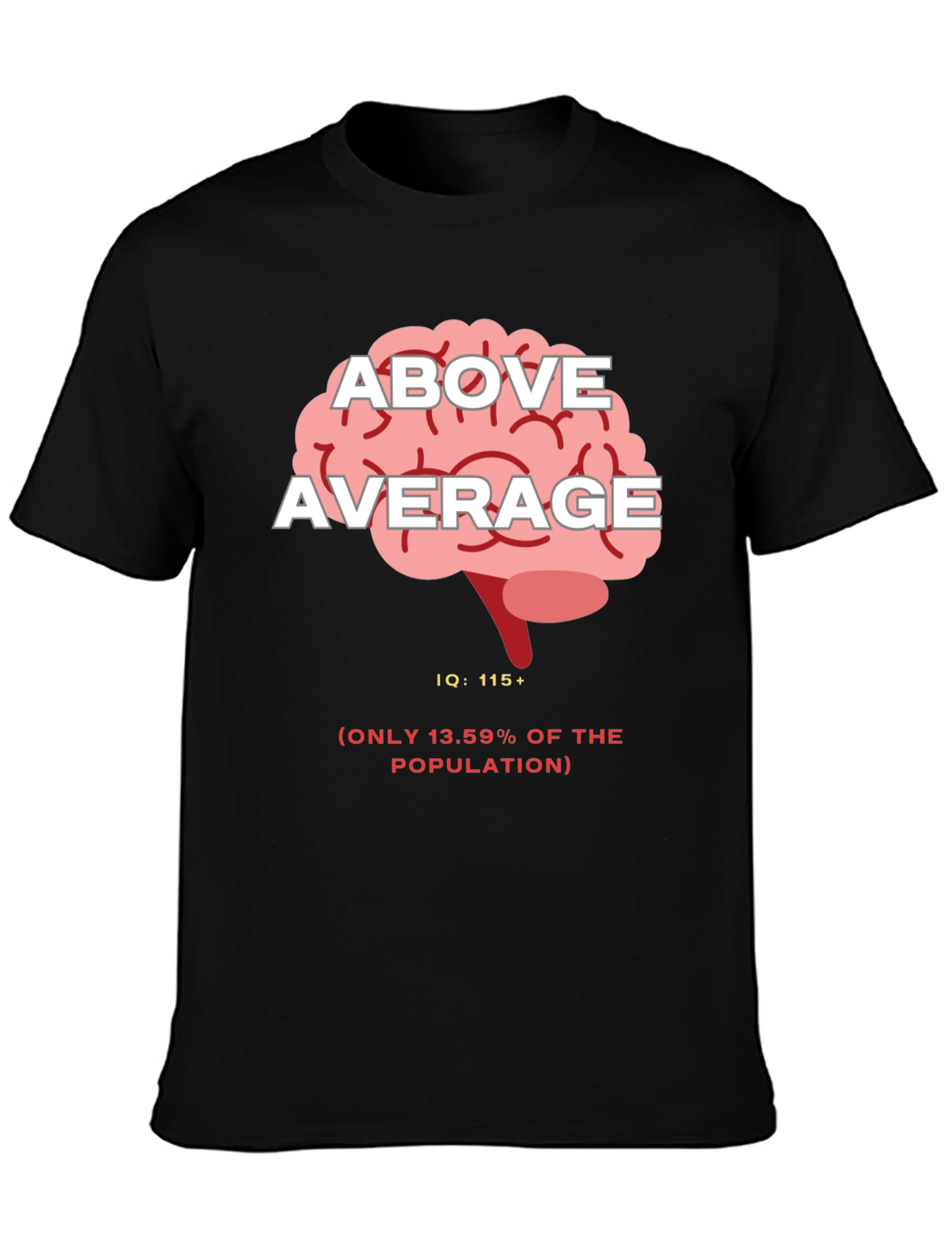 Above Average IQ Graphic Tee - Black