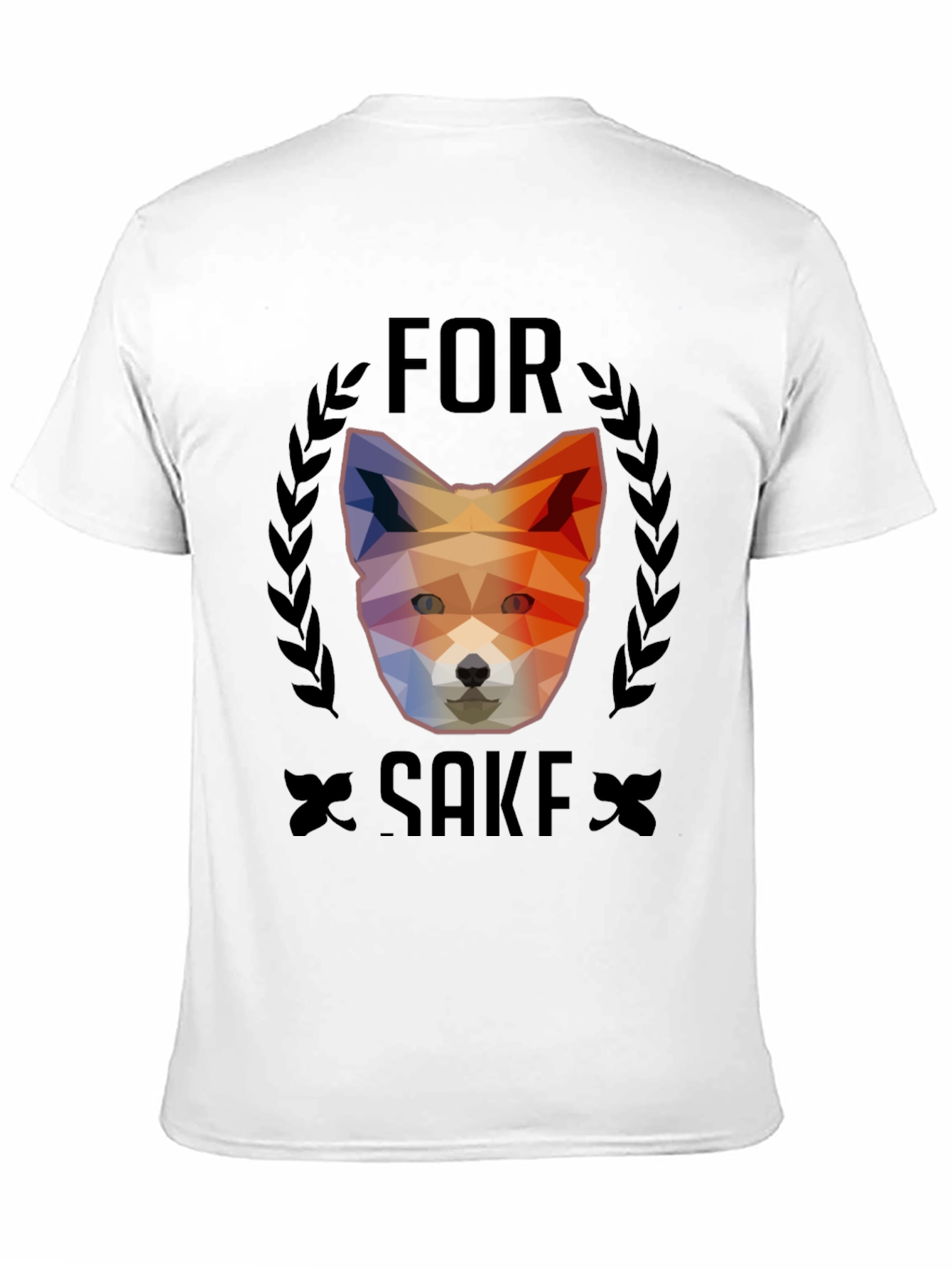 For Fox Sake T-Shirt - Geometric Animal Design