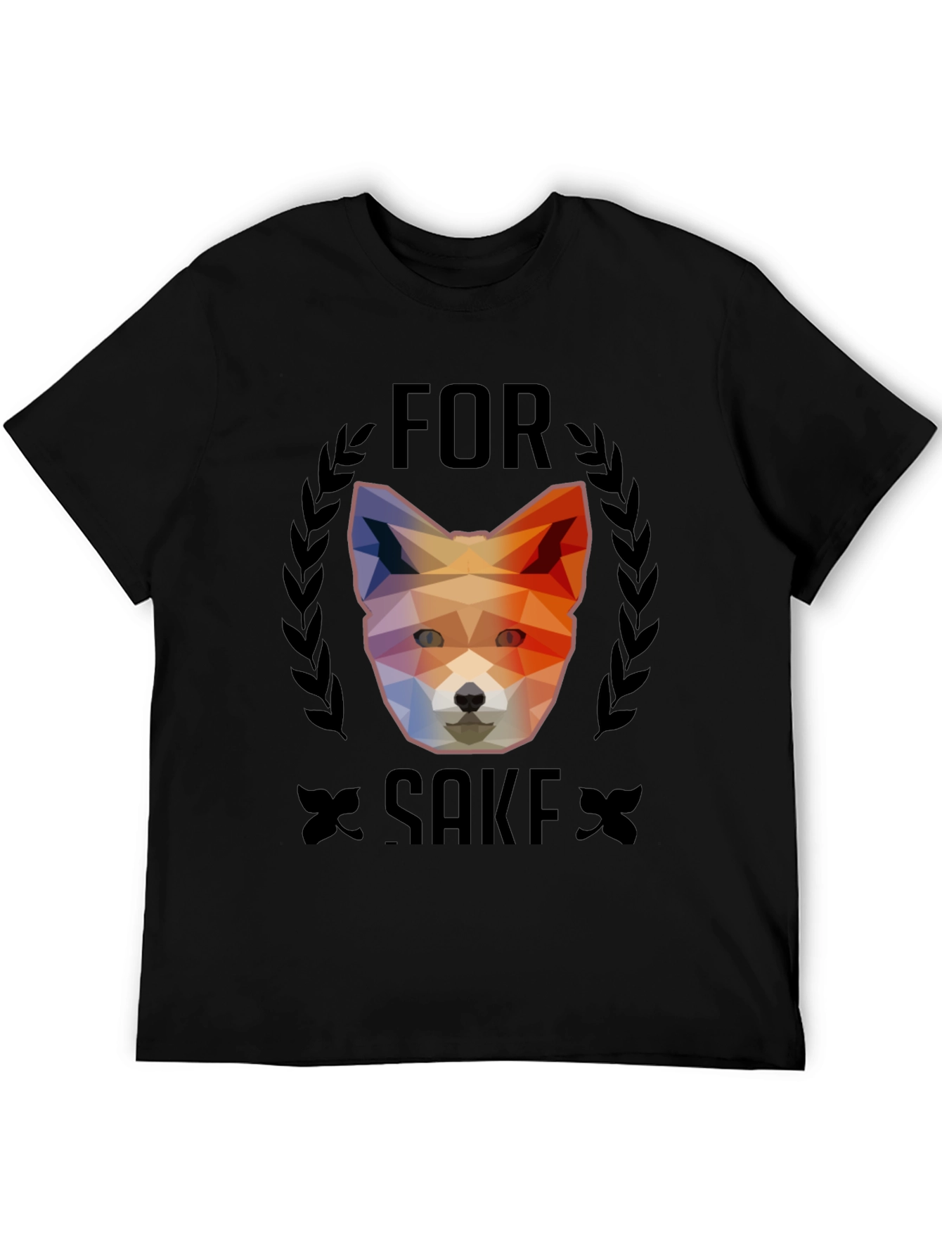For Fox Sake T-Shirt - Geometric Animal Design
