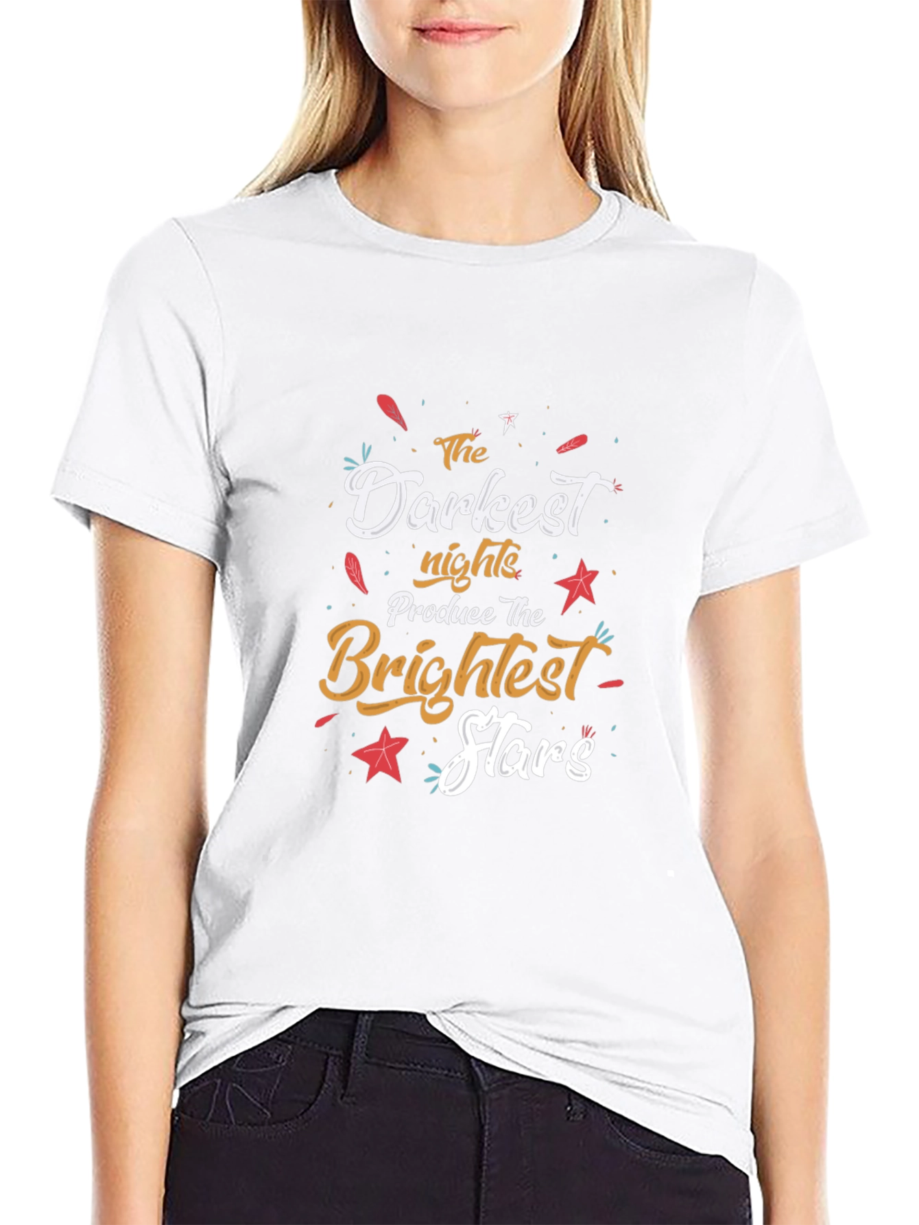 Inspirational Darkest Nights Brightest Stars T-Shirt
