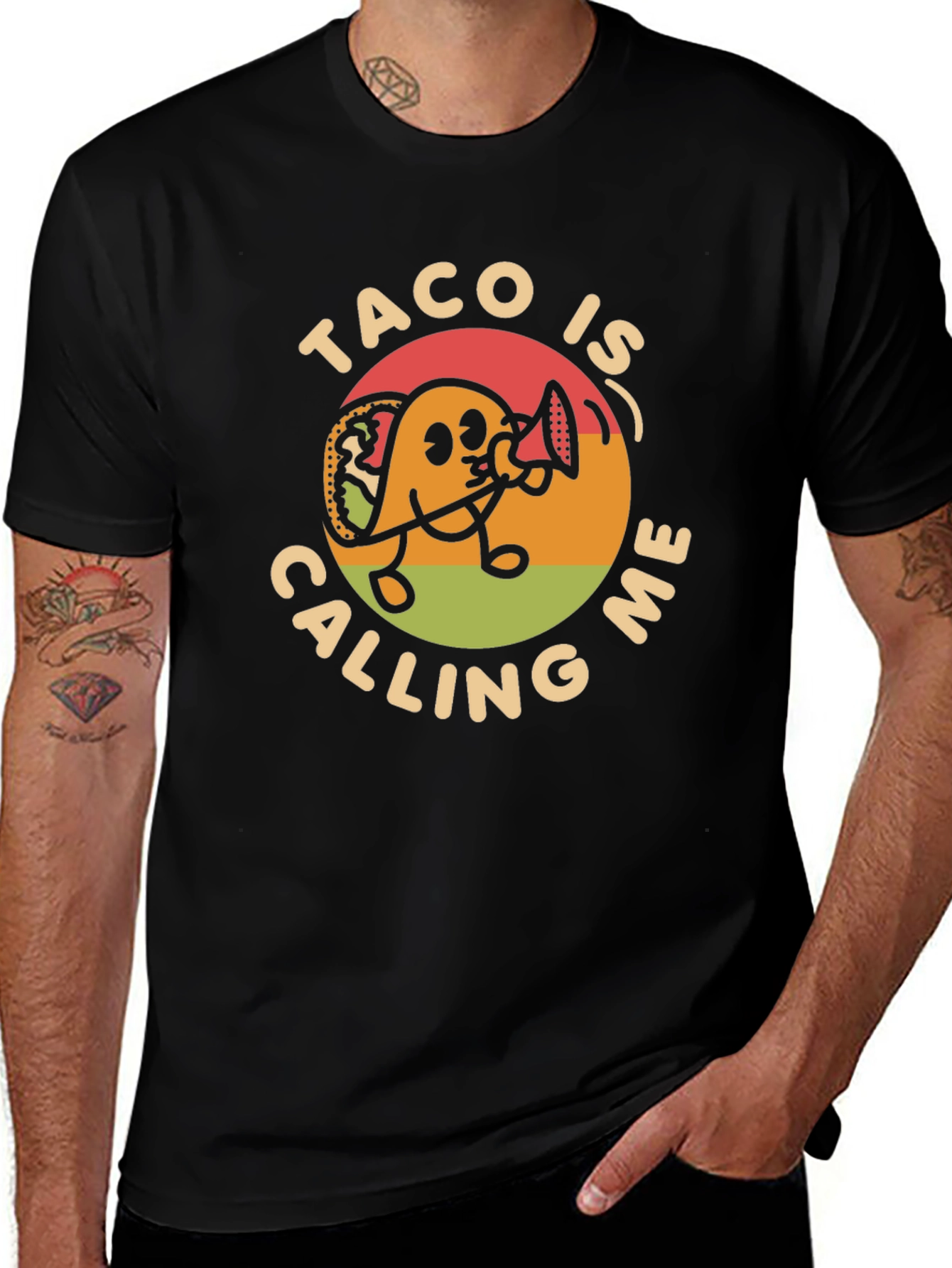 Taco Calling Graphic Tee - Funny Food Lovers T-Shirt