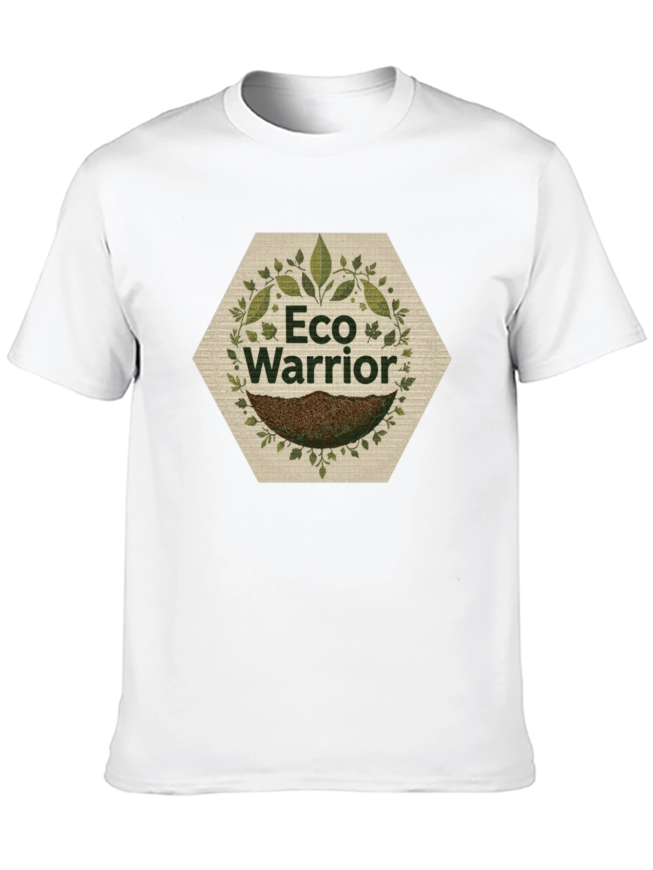 Eco Warrior T-Shirt - Black Nature Inspired Design