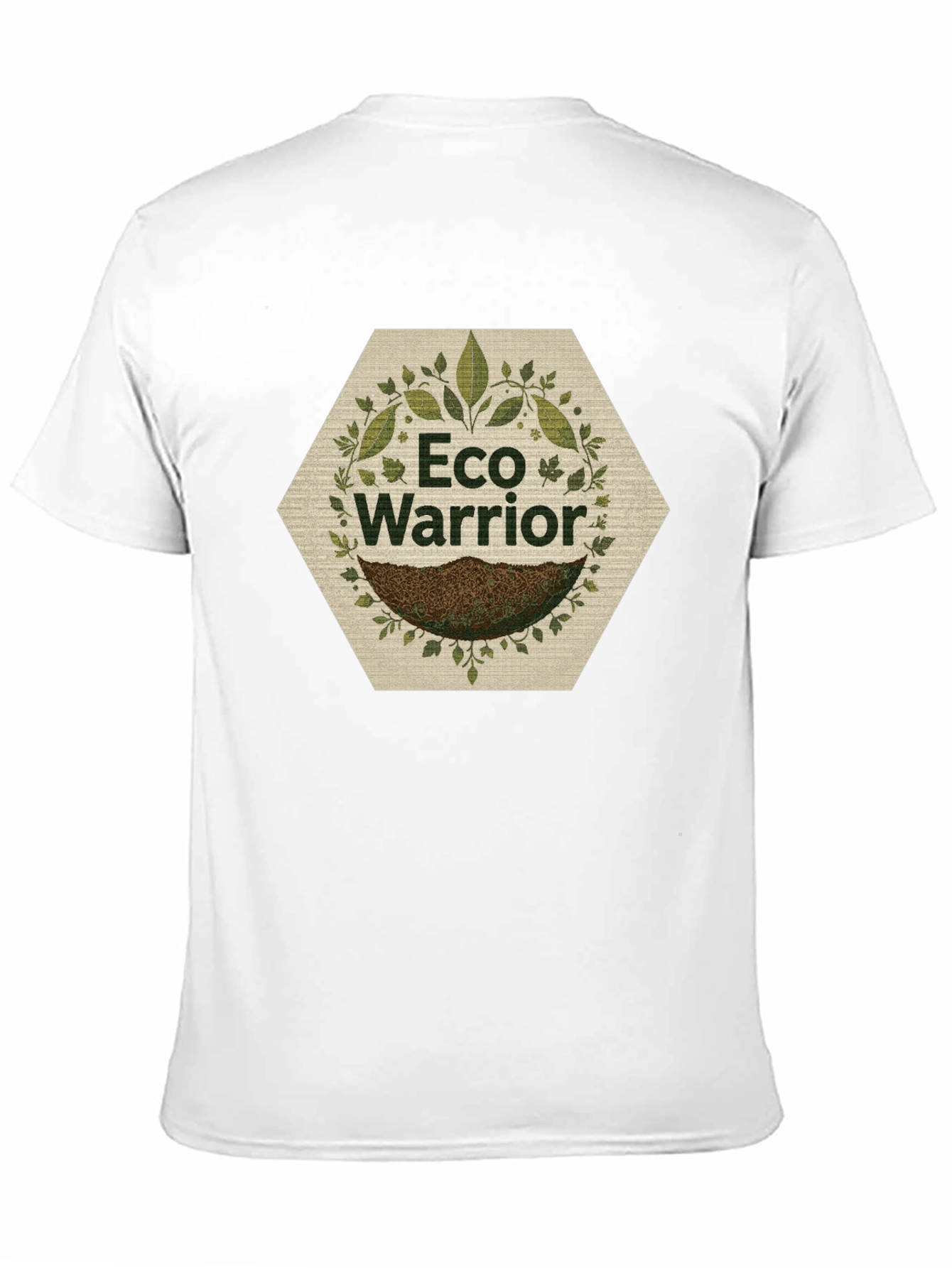 Eco Warrior T-Shirt - Black Nature Inspired Design