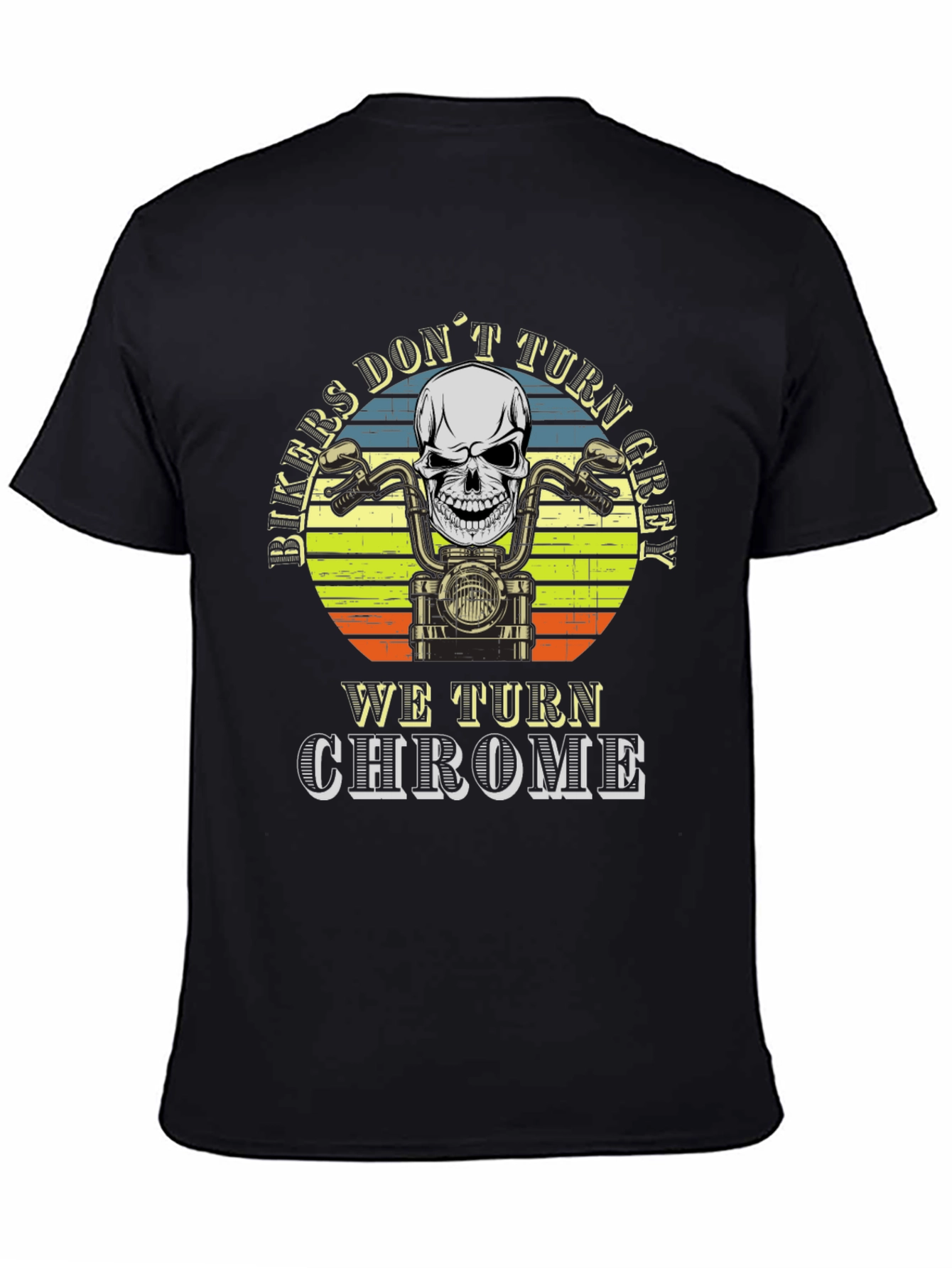 Biker Skull T-Shirt - We Turn Chrome