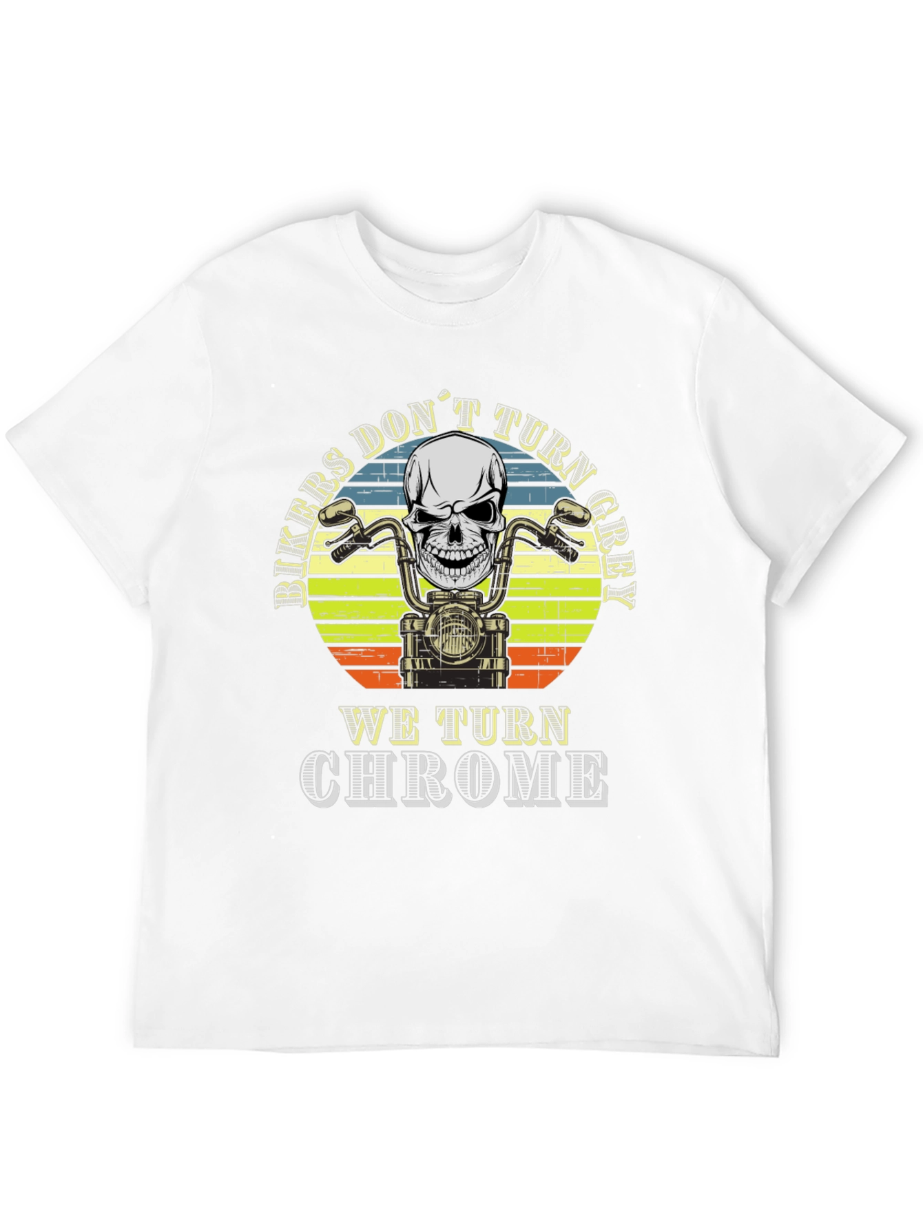 Biker Skull T-Shirt - We Turn Chrome