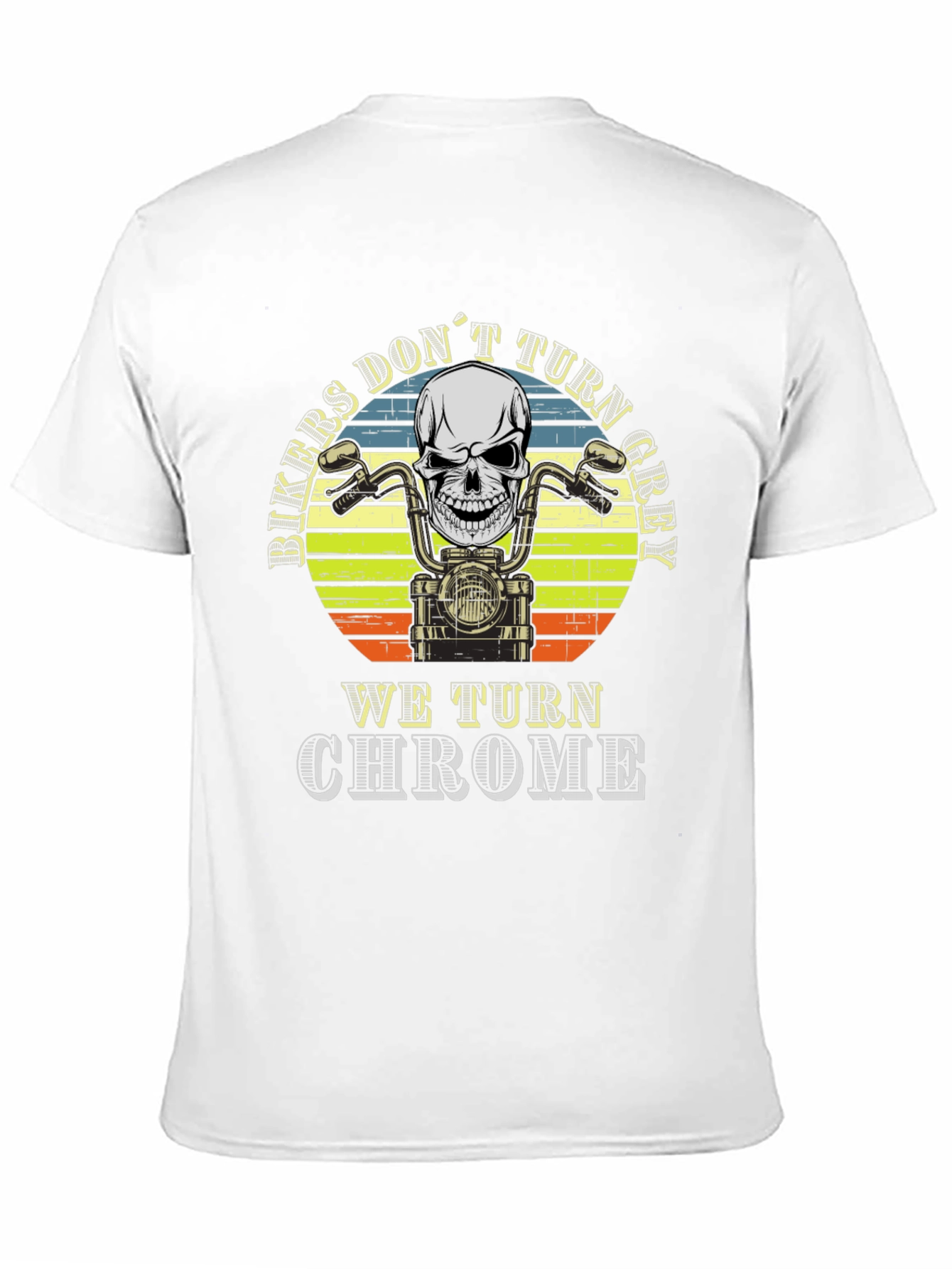 Biker Skull T-Shirt - We Turn Chrome