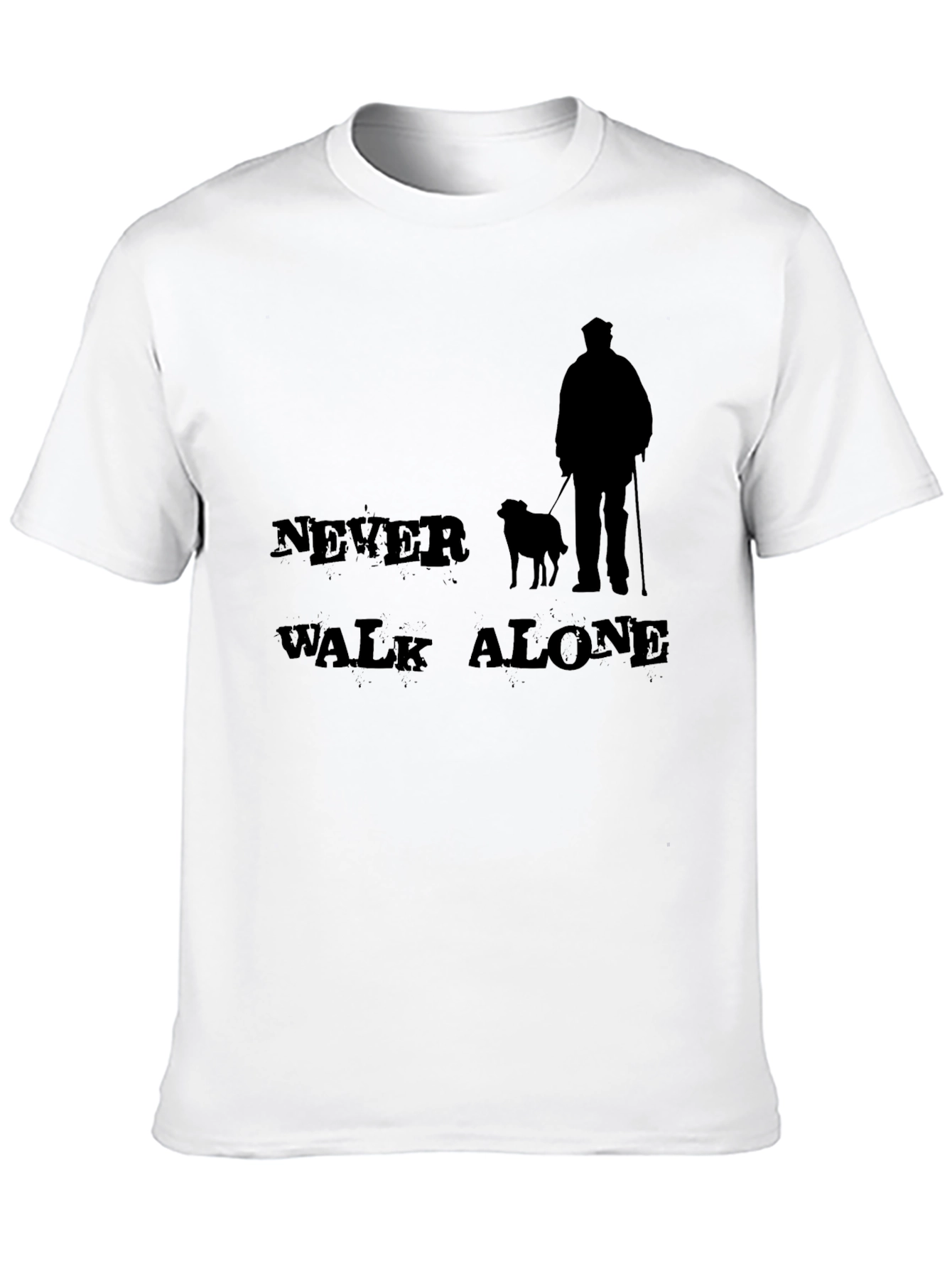 Never Walk Alone Graphic Print Tee