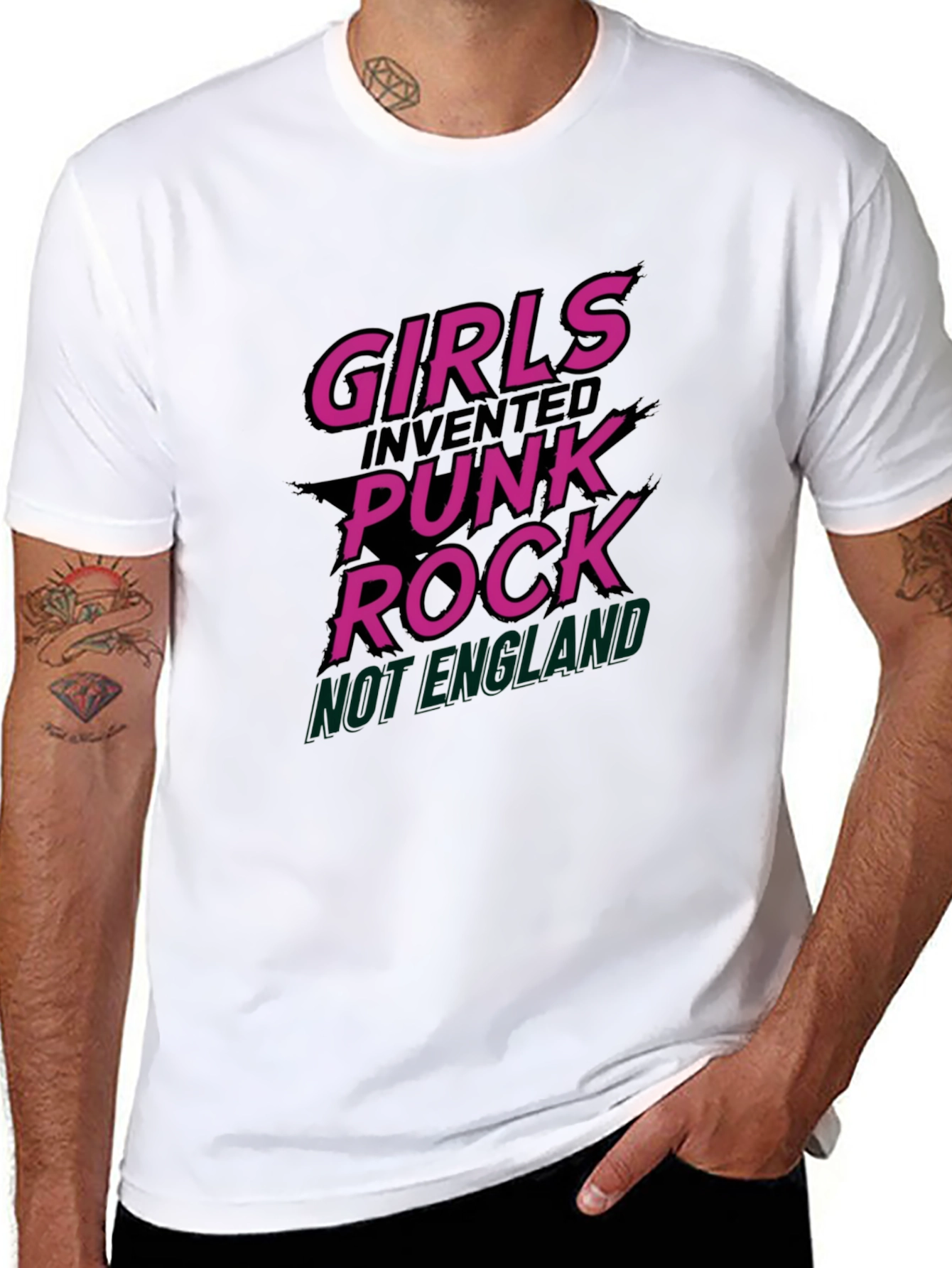 Girls Invented Punk Rock Graphic Tee