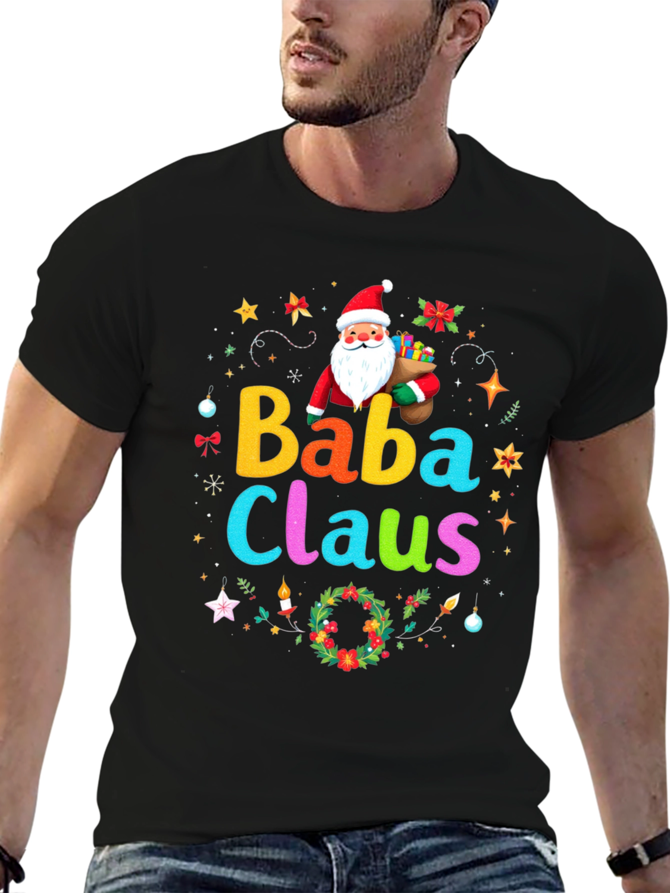 Baba Claus Christmas T-Shirt Holiday Festive