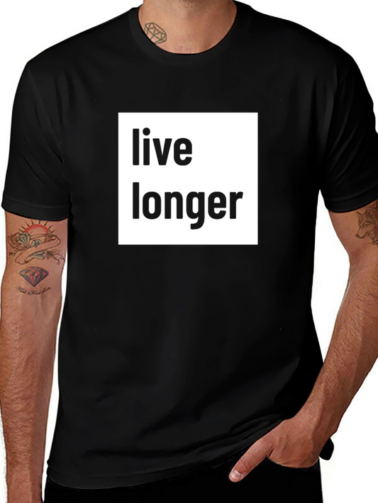 Live Longer Graphic Tee - Black