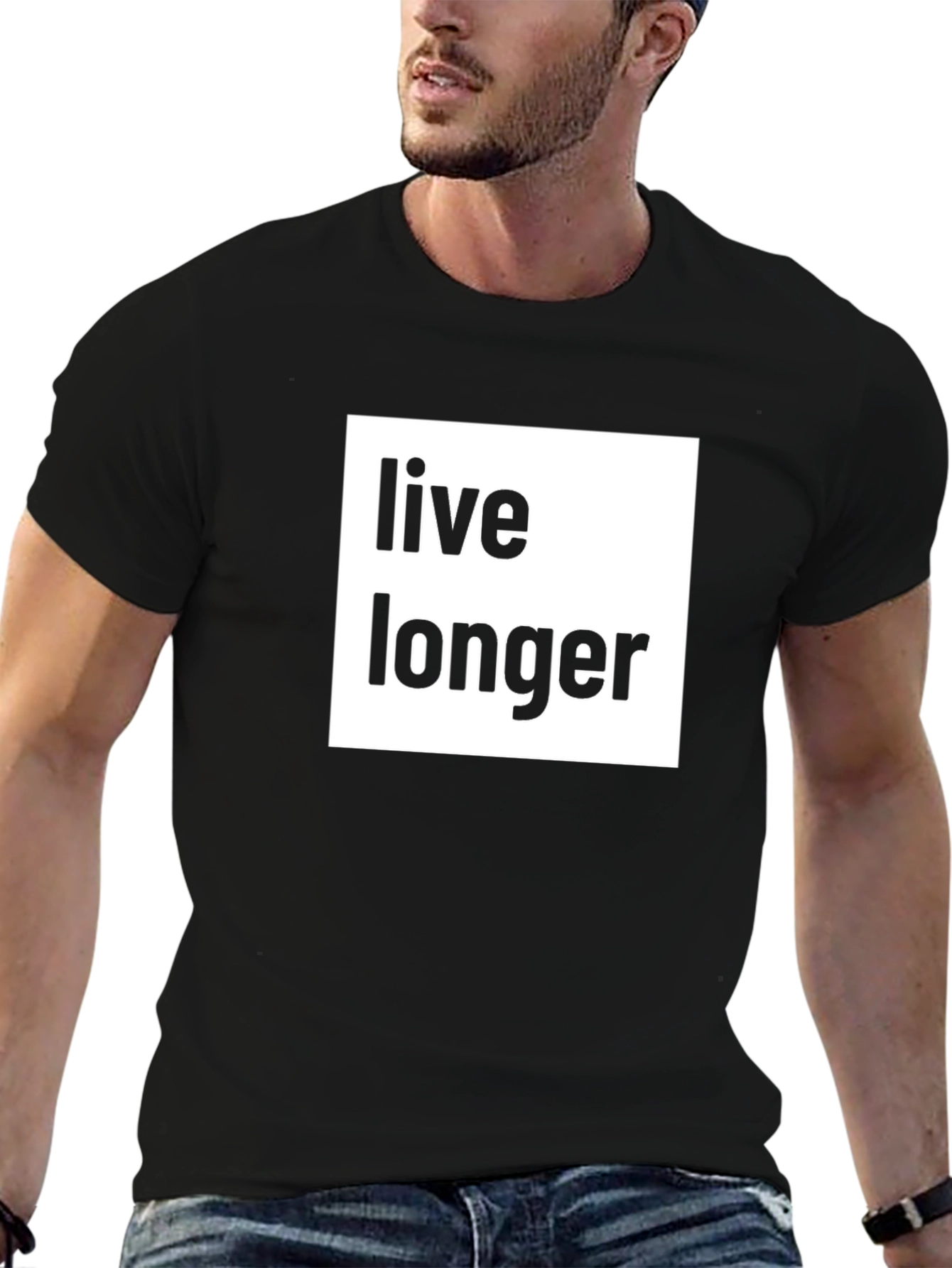 Live Longer Graphic Tee - Black