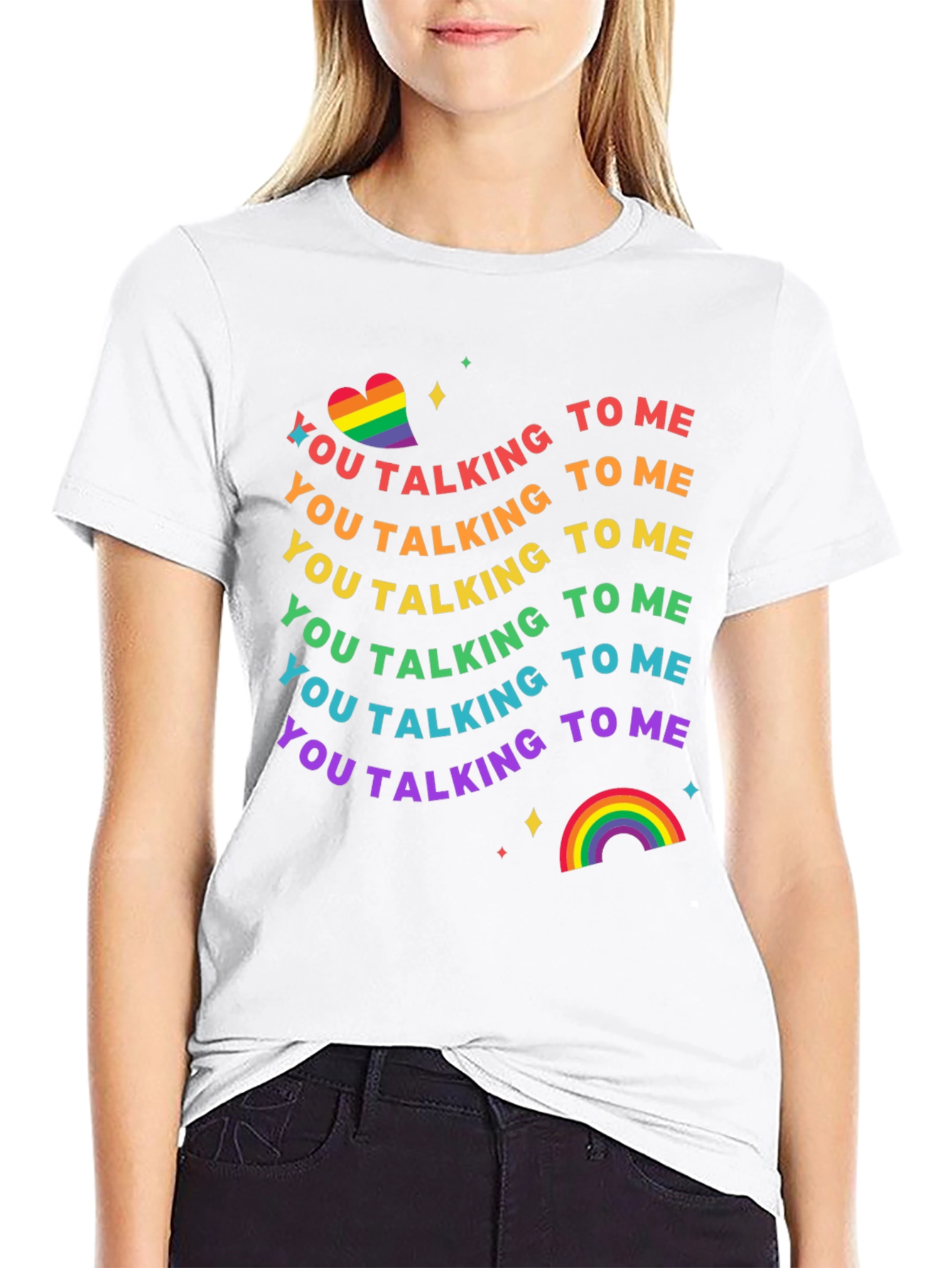 Rainbow Pride Talking to Me T-Shirt