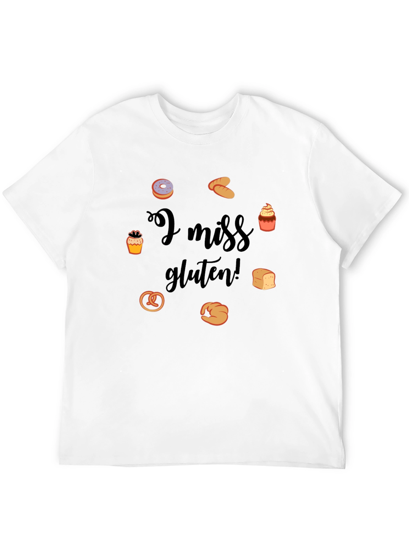 I Miss Gluten Black T-Shirt