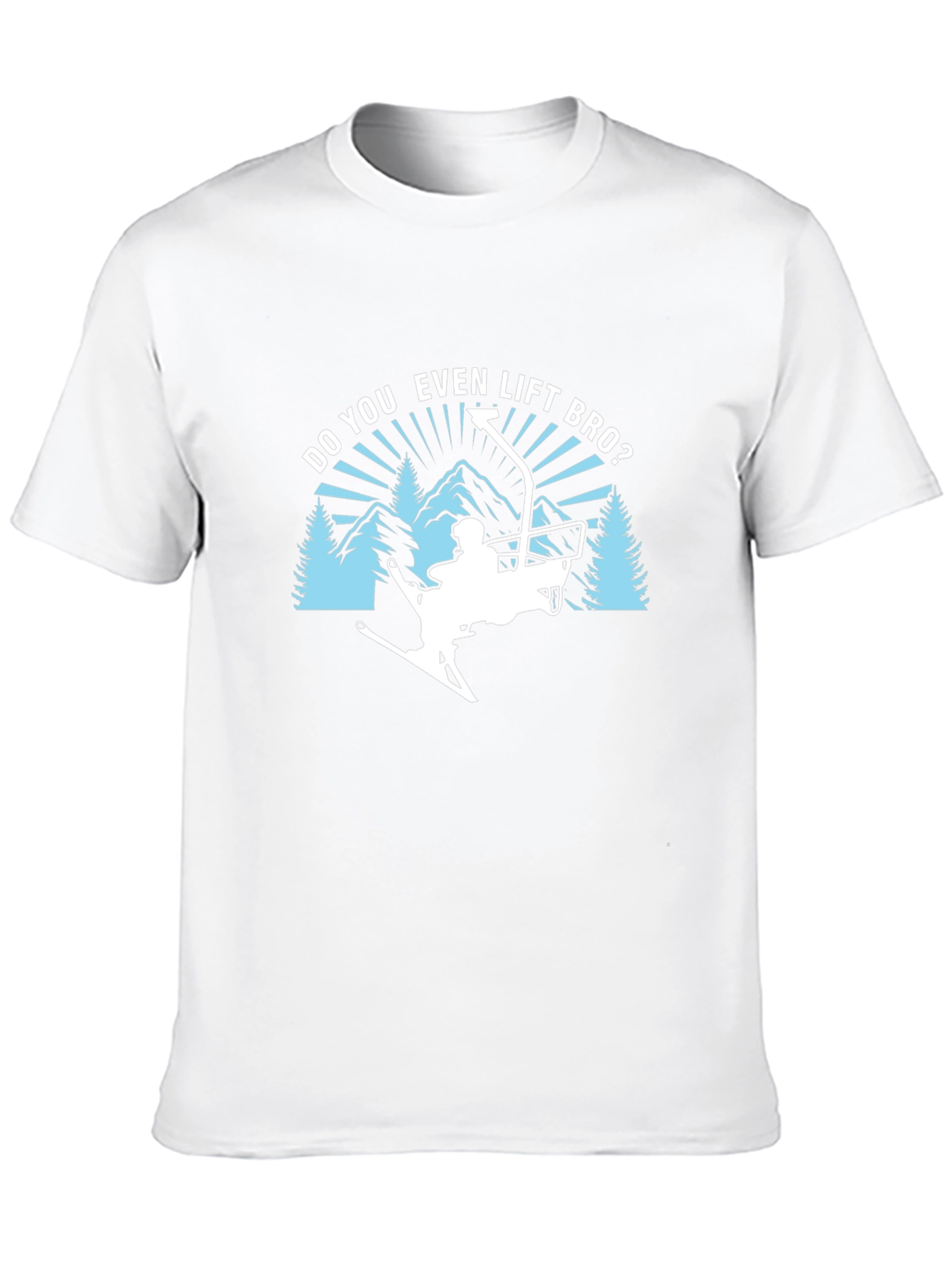 Do You Even Lift Bro? Ski T-Shirt