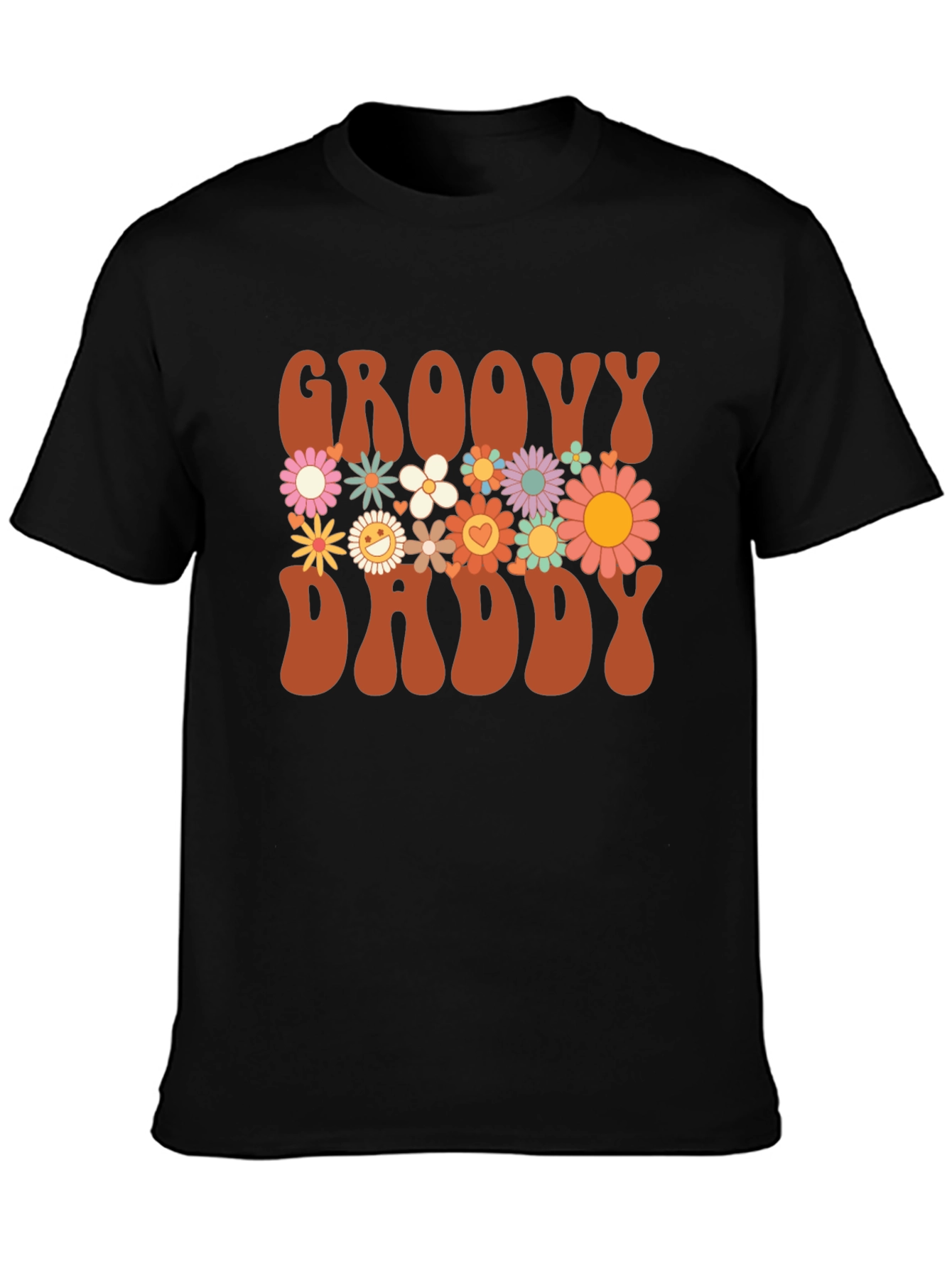 Groovy Daddy Floral Graphic T-Shirt