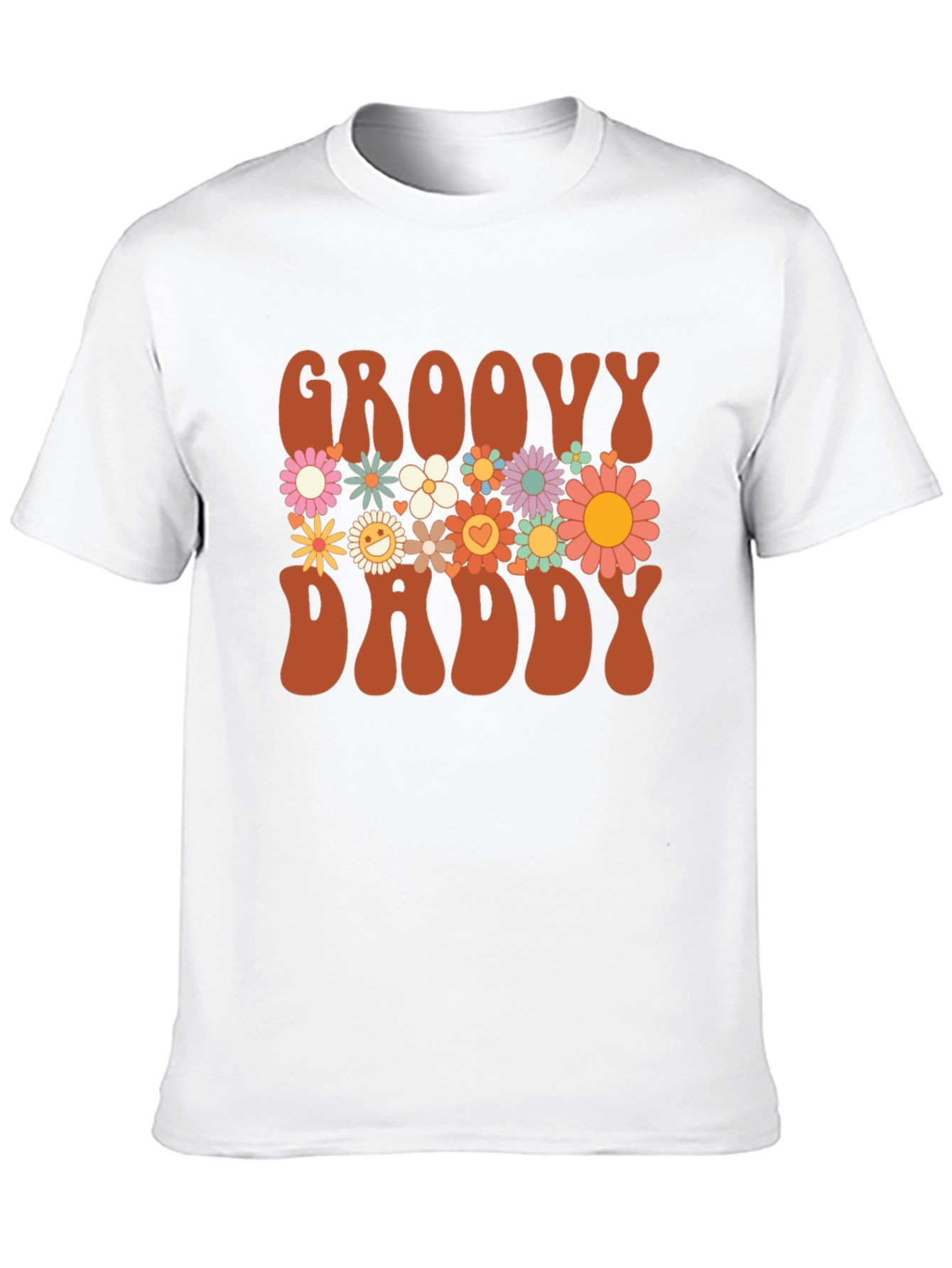 Groovy Daddy Floral Graphic T-Shirt