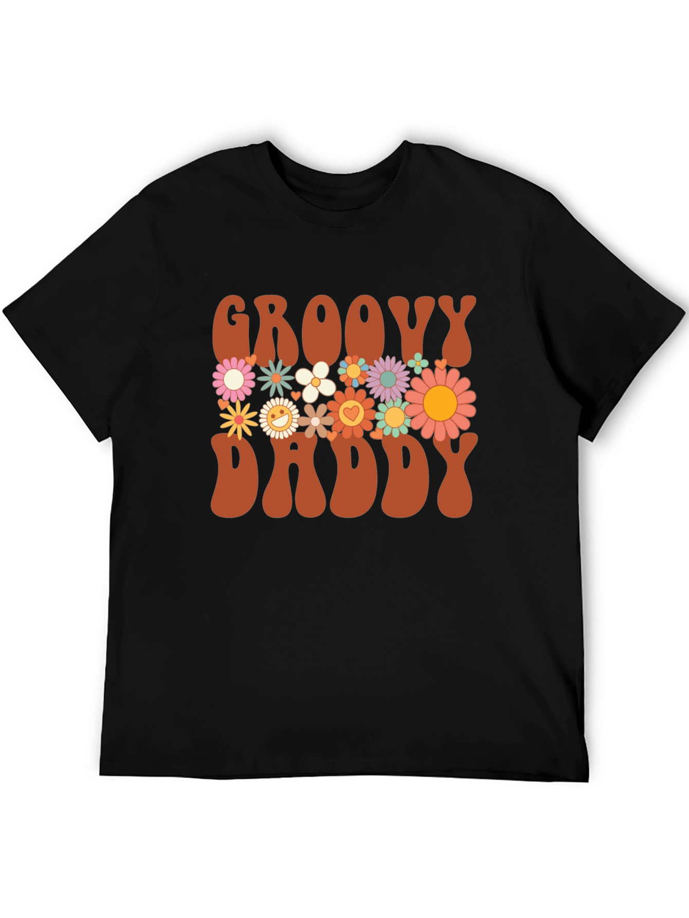 Groovy Daddy Floral Graphic T-Shirt